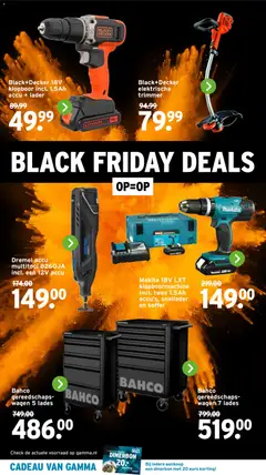 GAMMA - Black Friday  - Voorbeeld van een folder van GAMMA, geldig van 17.11.2025 | Pagina: 25 | Producten: Trimmer, Koffer