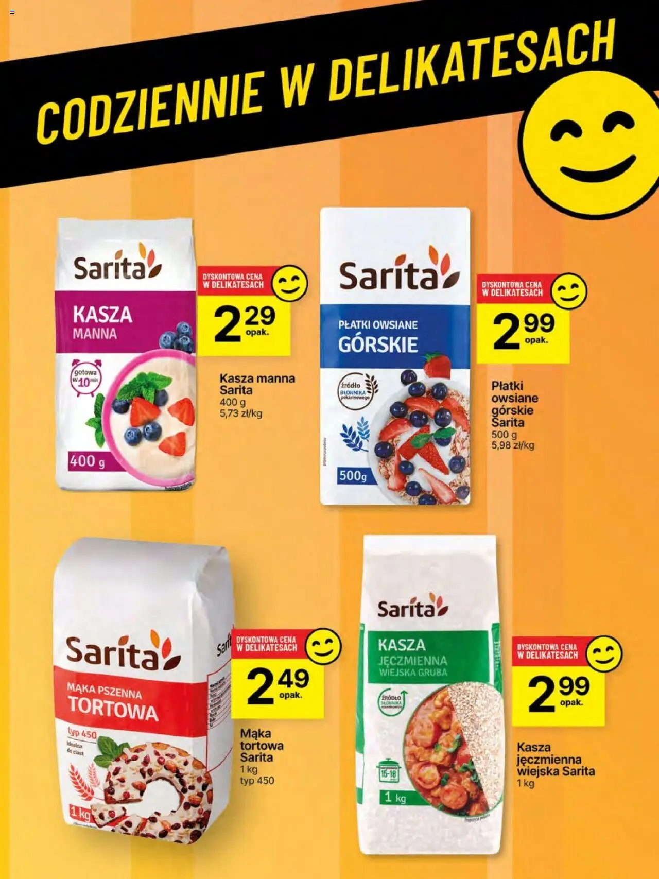 Delikatesy Centrum Gazetka - Sklepy Własne od 12.06.2025 | Strona: 58 | Produkty: Płatki owsiane, Kasza, Kasza jęczmienna, Kasza manna