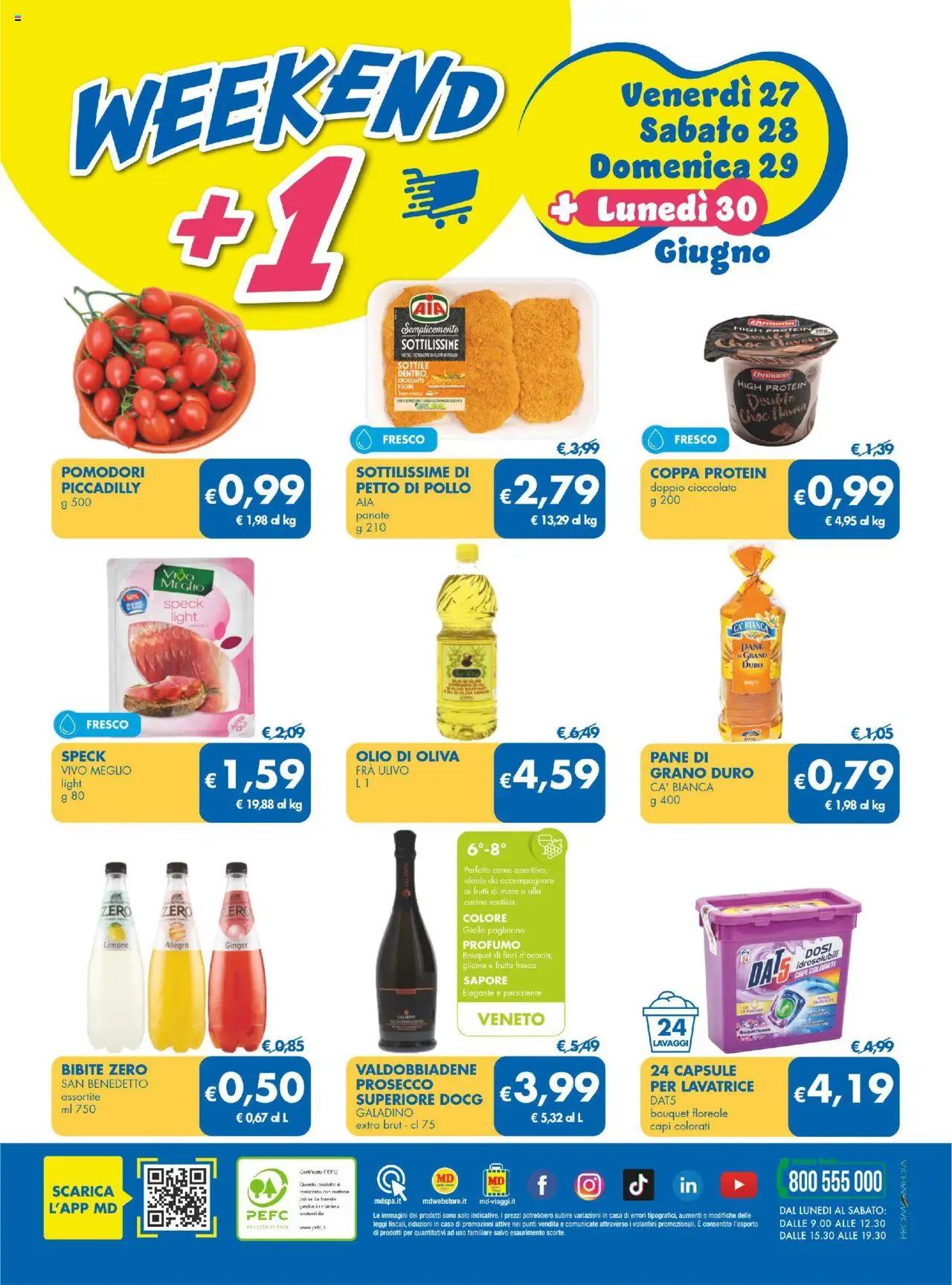 Volantino MD Discount del 17.06.2025 | Pagina: 32 | Prodotti: Speck, Pollo, Bibite, Olio di Oliva