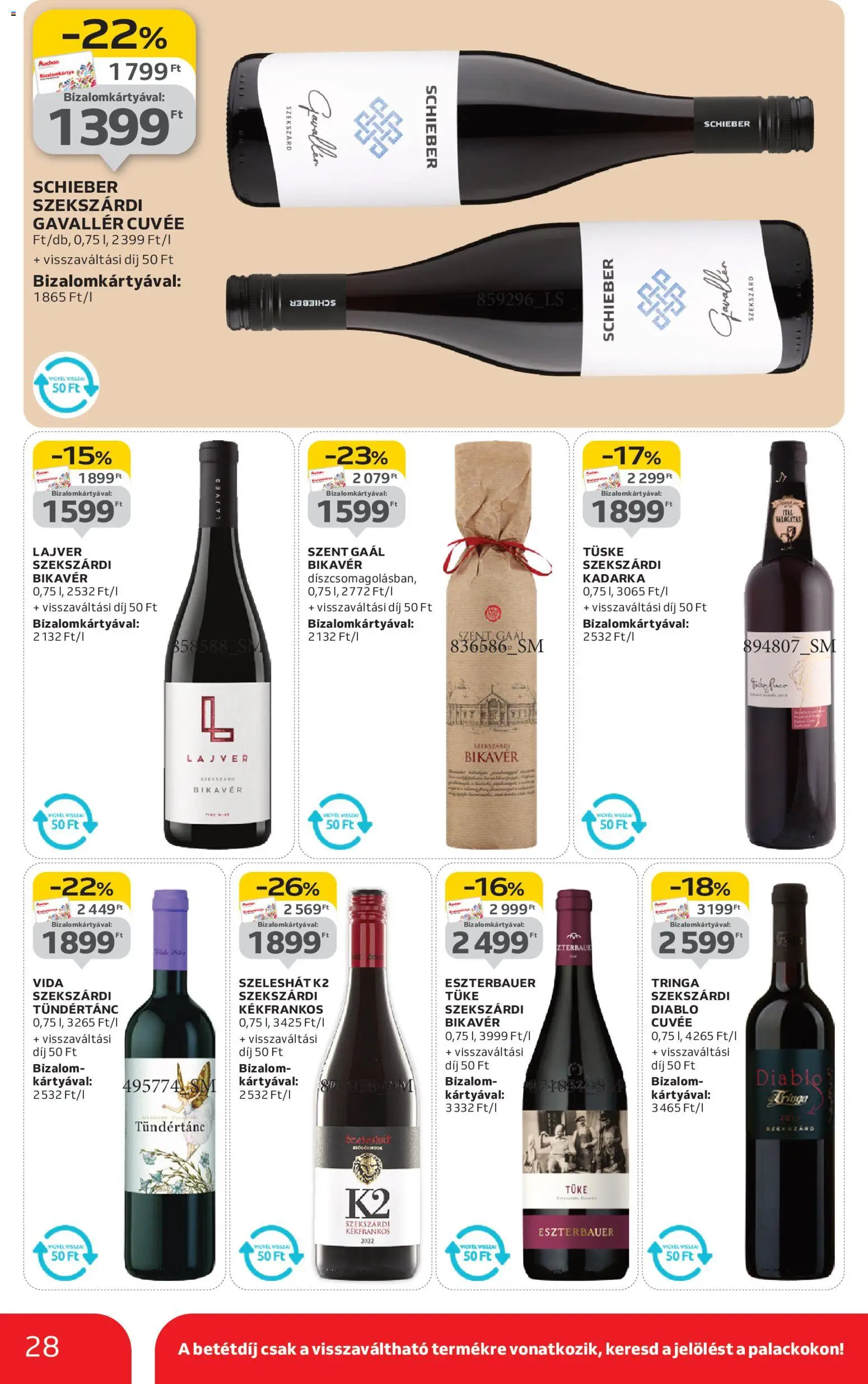 Auchan akciós ujság - amely érvényes a következő dátumtól: 08.01.2026 | Oldal: 28 | Termékek: Trikó