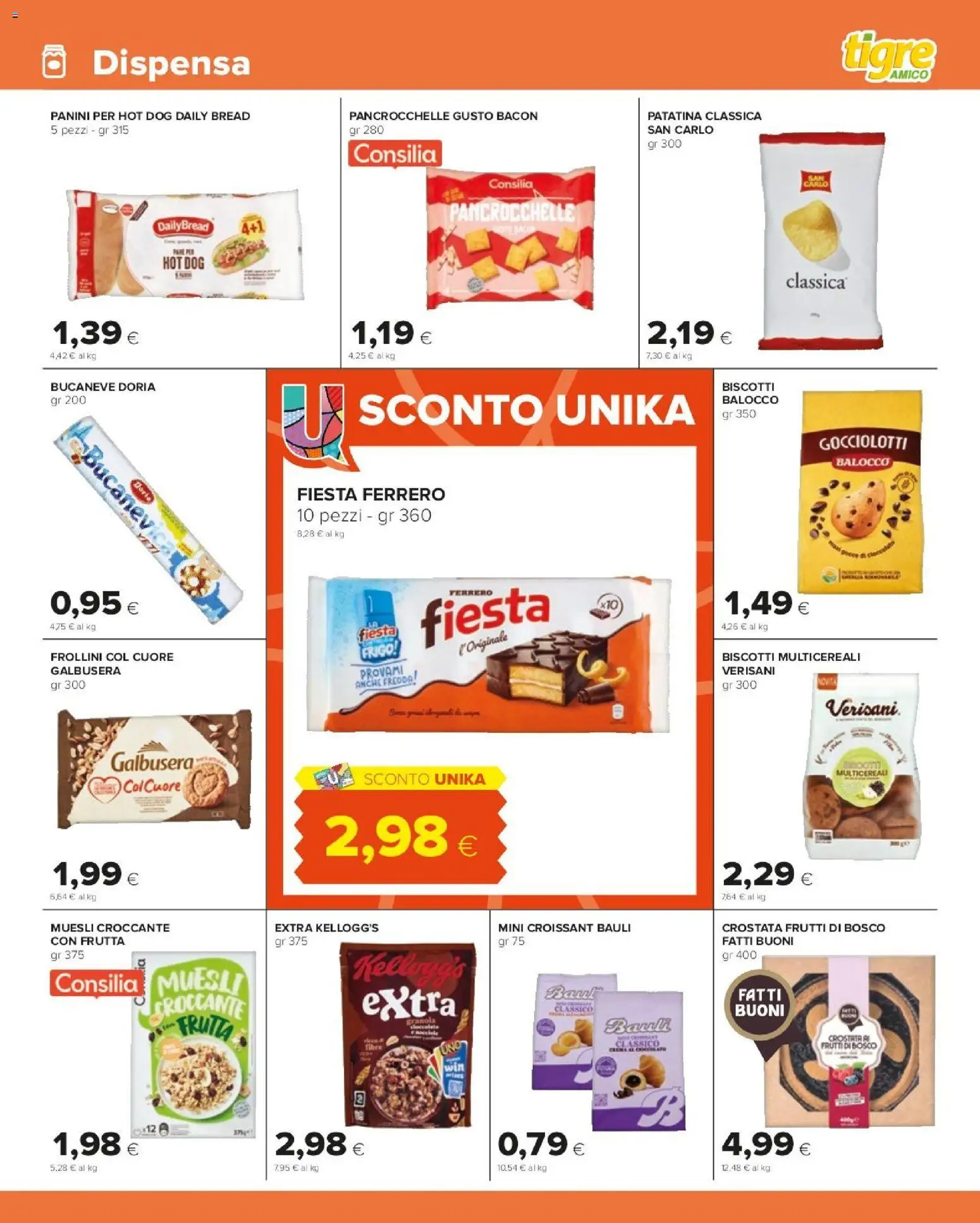 Volantino Tigre del 06.11.2025 | Pagina: 11 | Prodotti: Muesli, Frutta, Croissant, Frollini