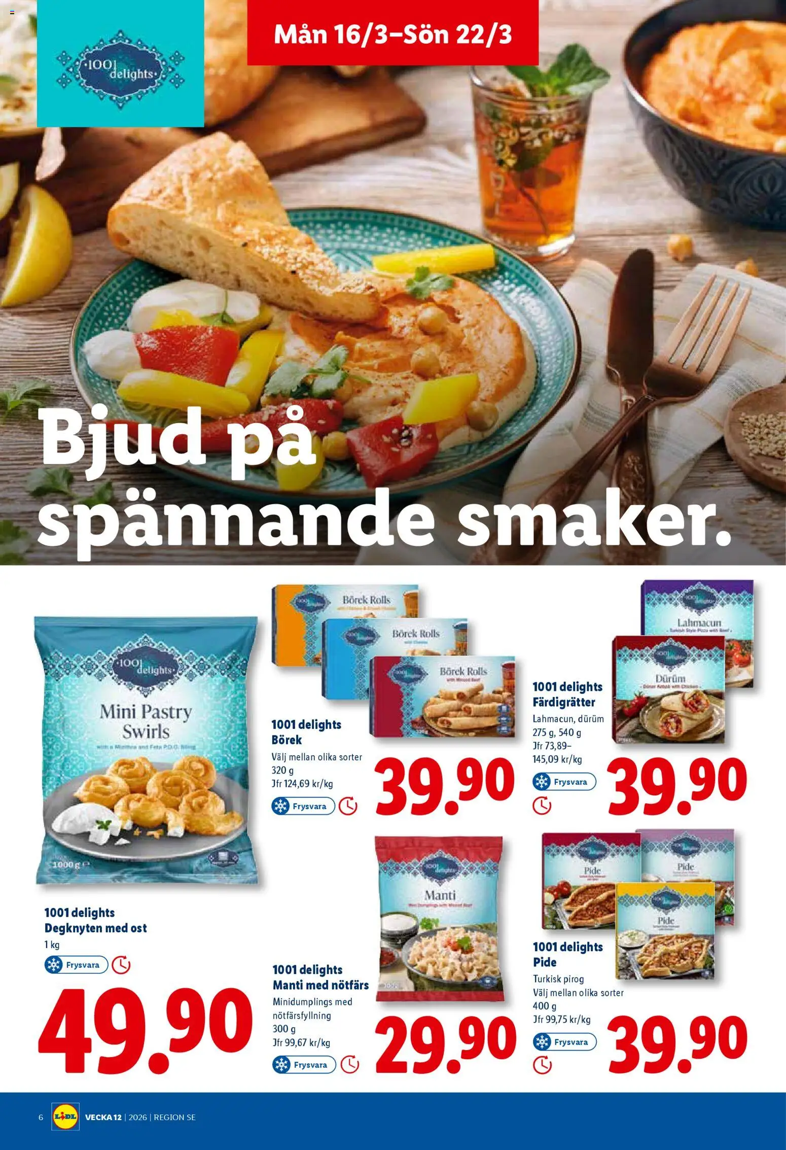 Lidl reklamblad aktuell från 16.03.2026 | Sida: 6 | Produkter: Nötfärs, Ost