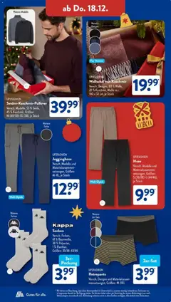 Aldi Süd Prospekt 	 ab 15.12.2025 gültig | Seite: 33 | Produkte: Jogginghose, Bekleidung, Hose, Socken