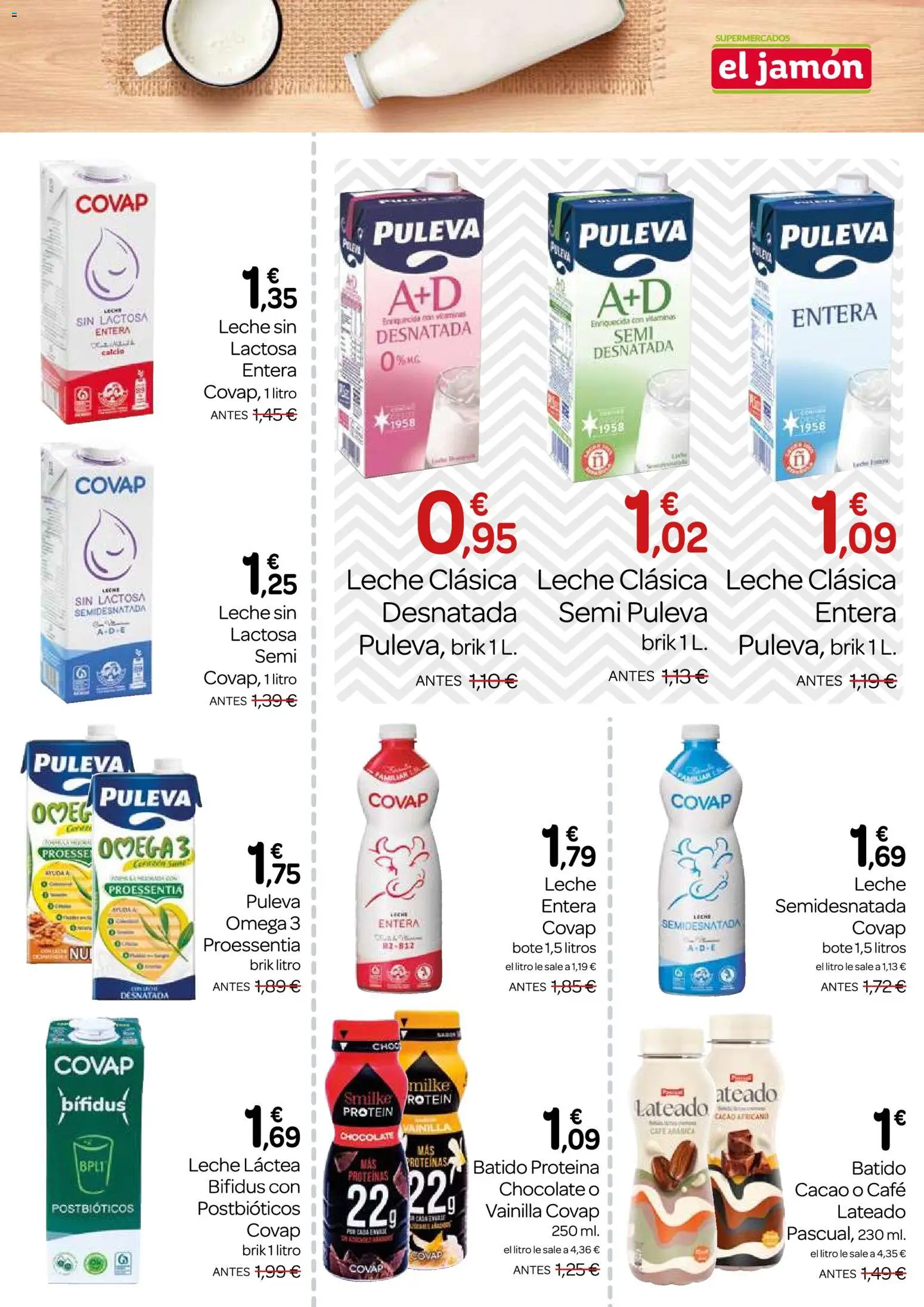 Supermercados El Jamón folleto │ válido desde el 26.02.2026 | Página: 11 | Productos: Leche, Café, Jamón, Φρυγανιές σικάλεως