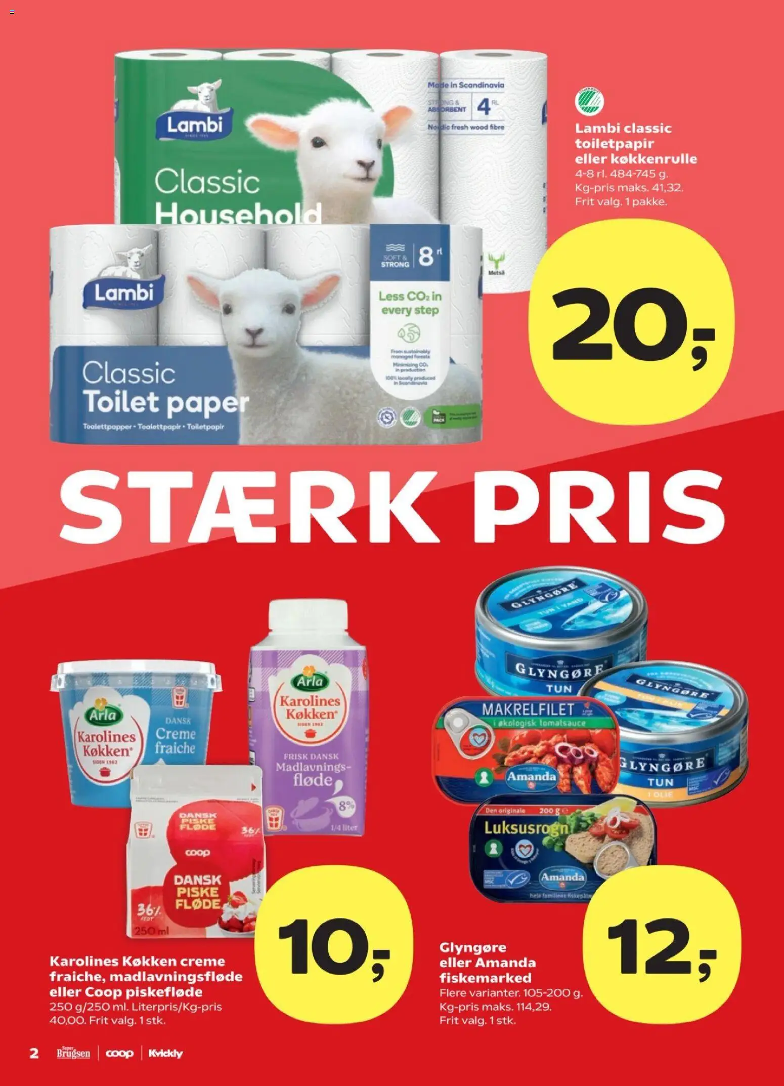 Kvickly tilbudsavis – gyldig fra 06.02.2026 | Side: 2 | Produkter: Olie, Creme, Toilet, Tun