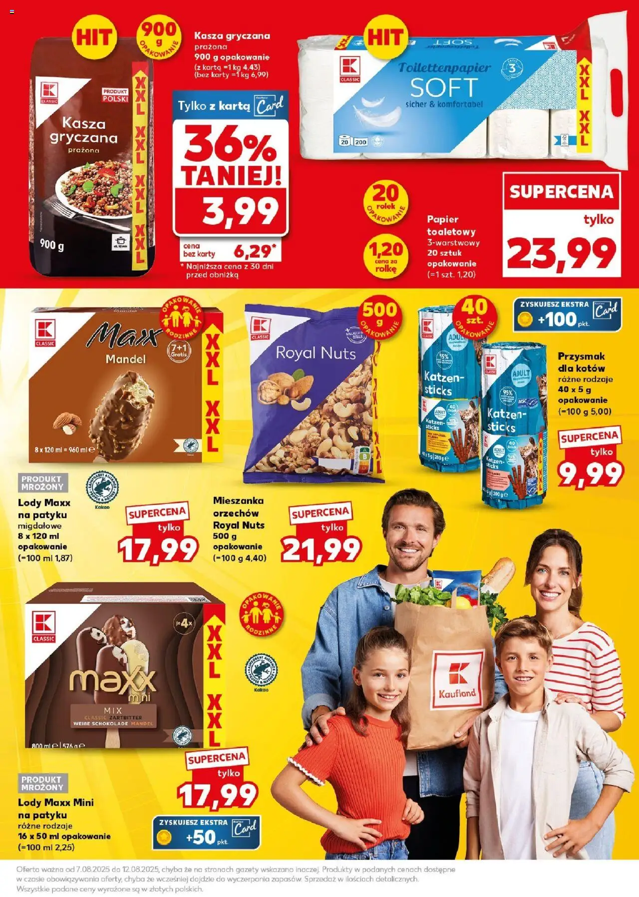 Kaufland gazetka - Super Sobota od 09.08.2025 | Strona: 19 | Produkty: Karta, Kasza, Kasza gryczana, Lody