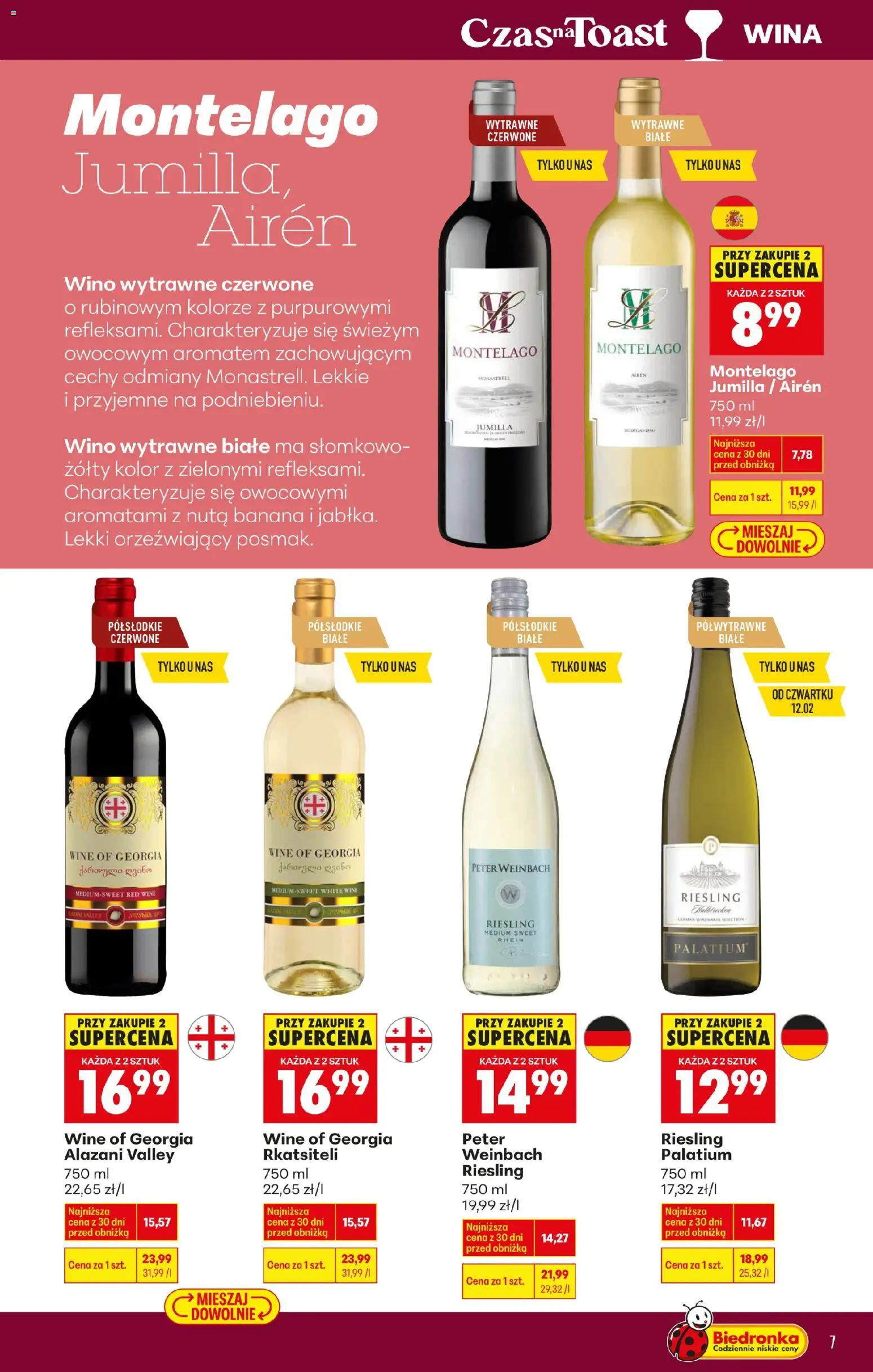 Biedronka gazetka - Czas na toast od 09.02.2026 | Strona: 7