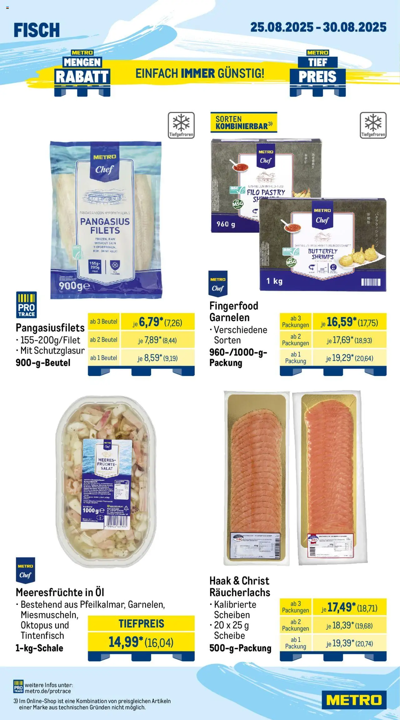 Metro Wochen-Angebote Gastro - gültig ab dem 25.08.2025 | Seite: 7 | Produkte: Öl, Fisch, Räucherlachs, Meeresfrüchte