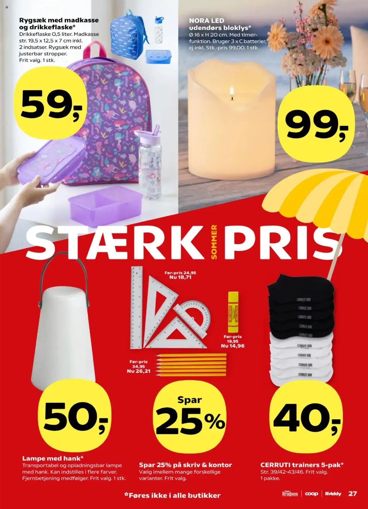 Kvickly Tilbudsavis gyldig fra 01.08.2025 | Side: 31 | Produkter: Lampe, Rygsæk