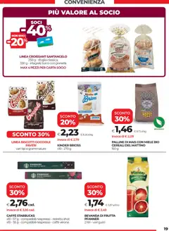 Volantino COOP del 19.06.2025 | Pagina: 19 | Prodotti: Biscotti, Burro, Croissant, Miele
