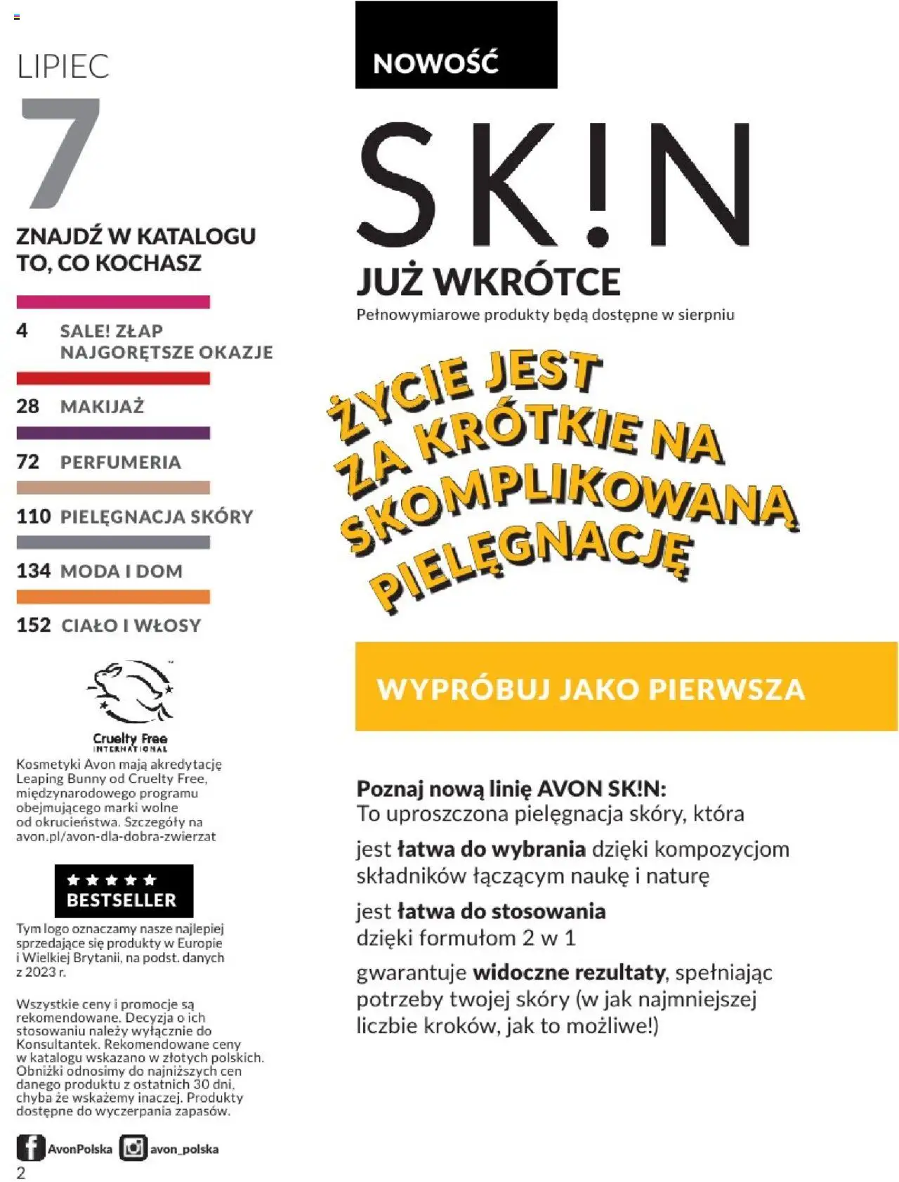 Avon Katalog 07 2025 od 01.07.2025 | Strona: 2 | Produkty: Makijaż