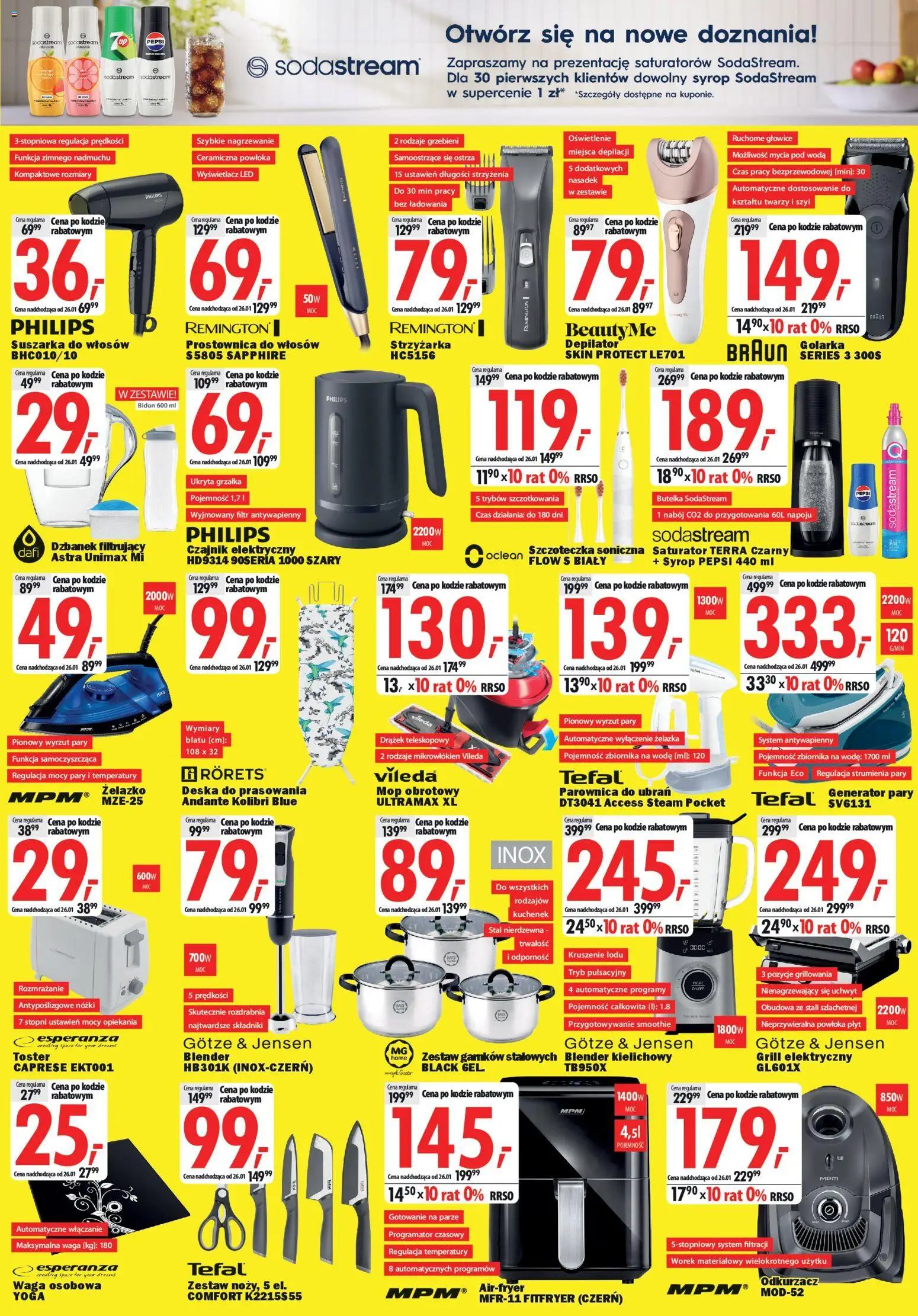 Mediaexpert Gazetka - Wielkie otwarcie Sztum od 15.01.2026 | Strona: 6 | Produkty: Waga, Odkurzacz, Prostownica, Deska do prasowania