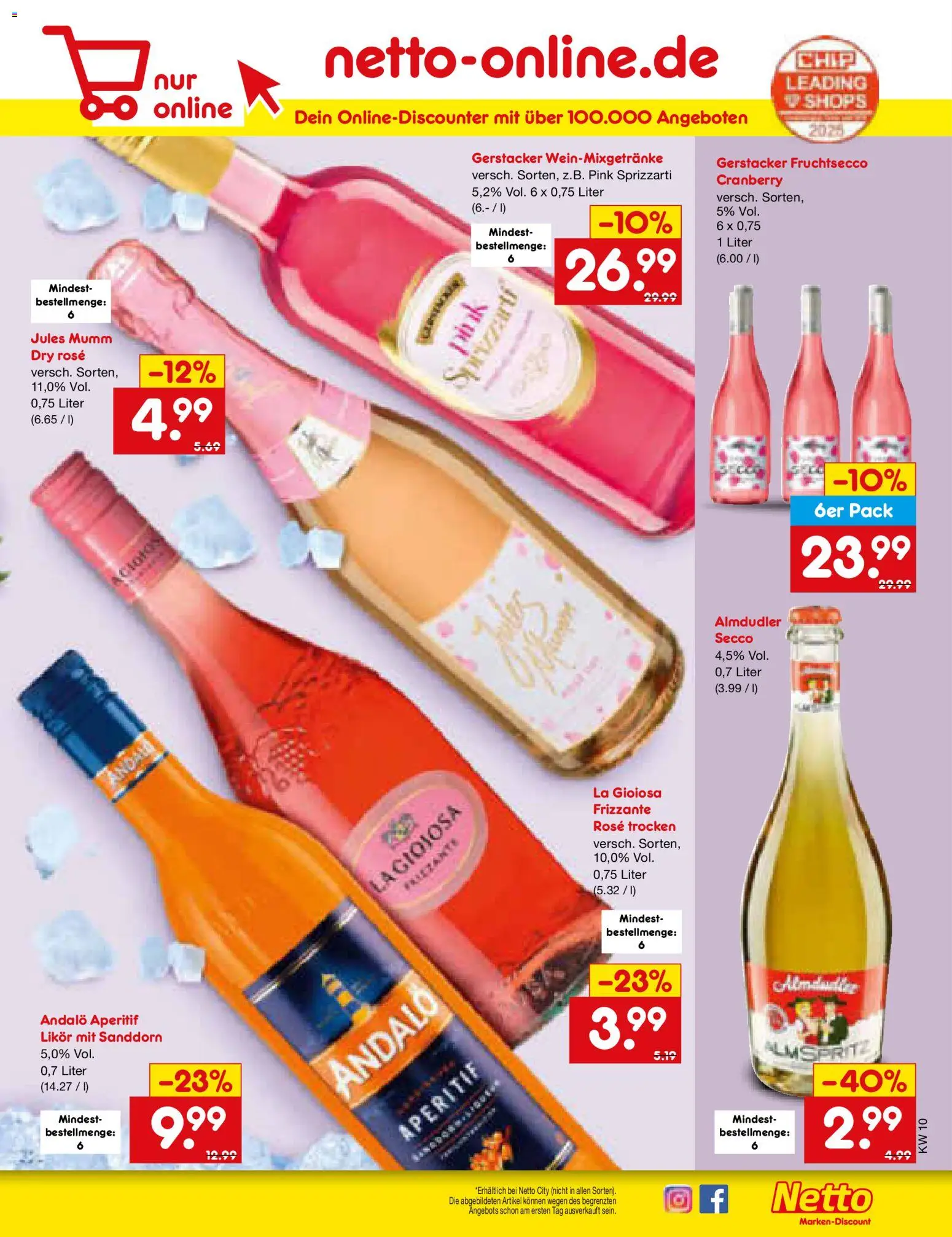 Netto Marken-Discount Prospekt 	 – gültig ab 02.03.2026 | Seite: 25 | Produkte: Likör, Jules mumm, Fruchtsecco