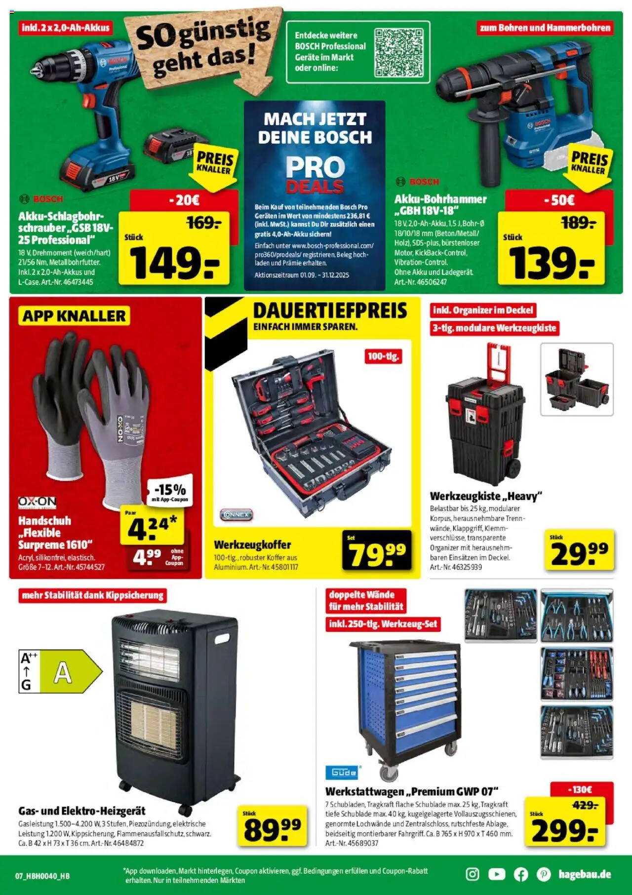 Hagebau Prospekt Nürtingen – gültig ab 27.09.2025 | Seite: 11 | Produkte: Bosch, Koffer, Ladegerät