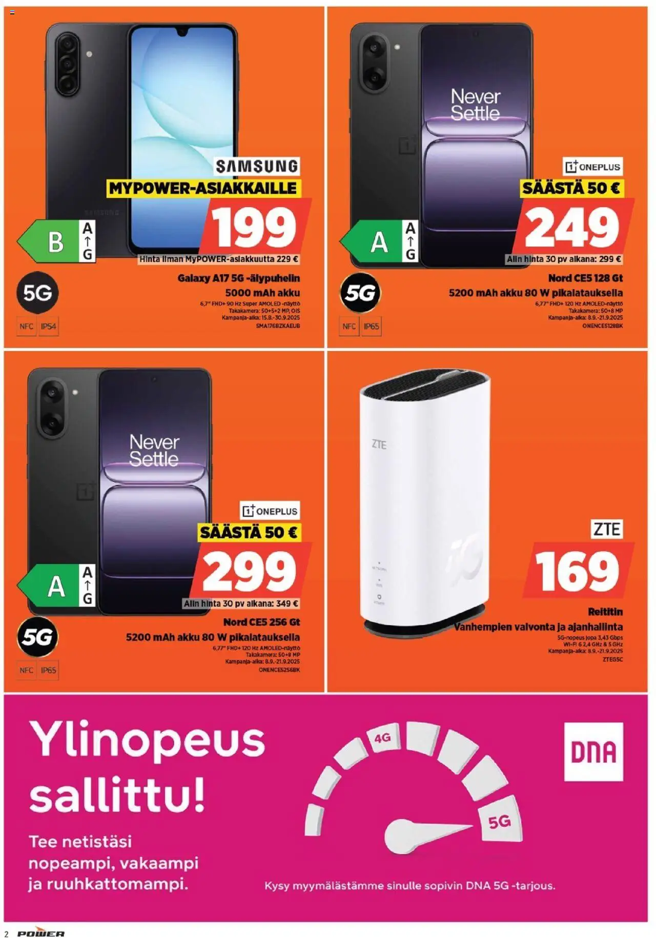 Power tarjoukset – voimassa 15.09.2025 alkaen | Sivu: 2