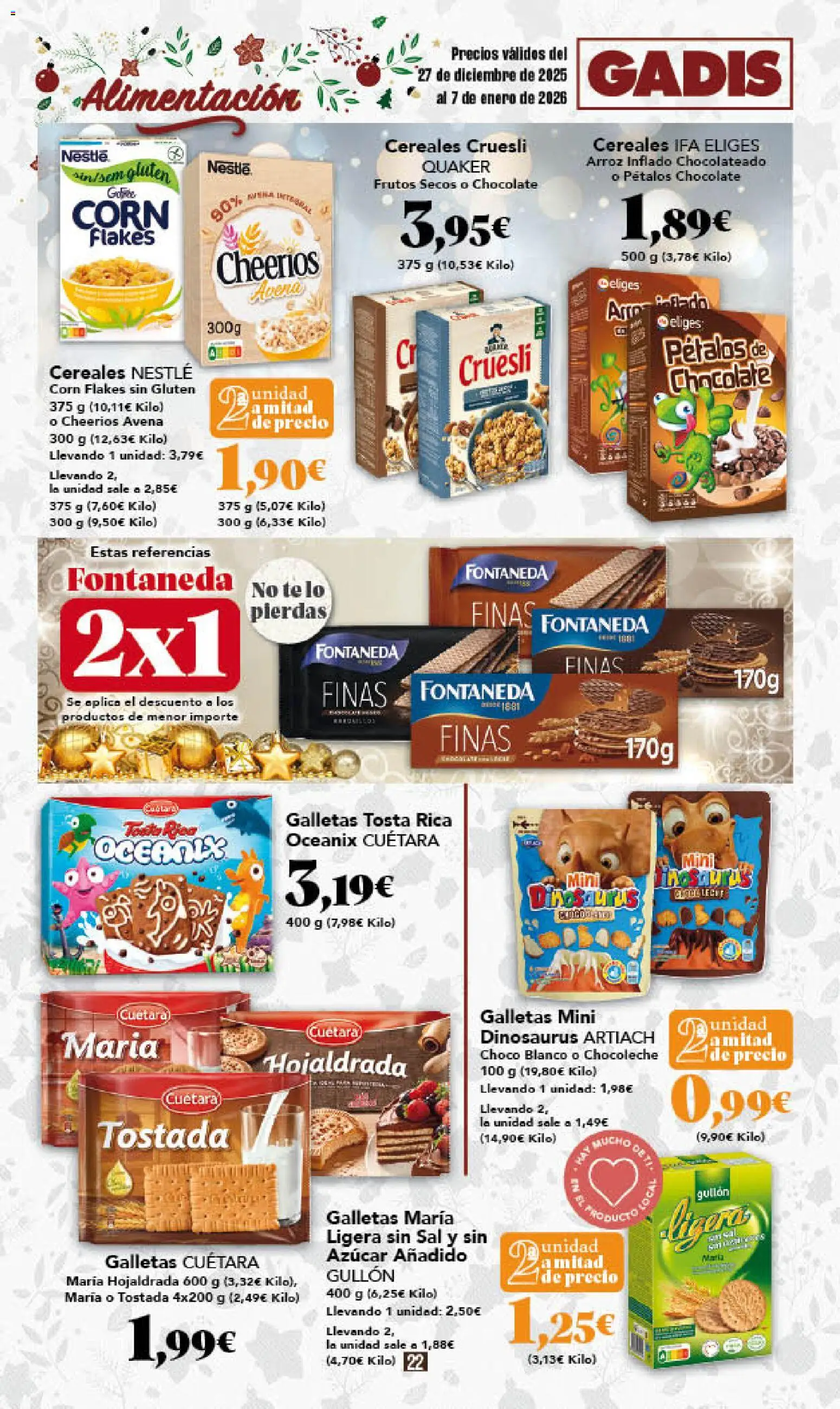 Gadis - folleto │ válido desde el 27.12.2025 | Página: 22 | Productos: Chocolate, Frutos secos, Té, Galletas