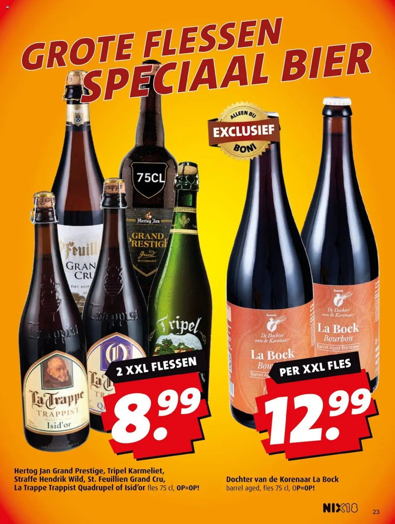 {H1} | Pagina: 23 | Producten: Bier, Bourbon, Fles, La