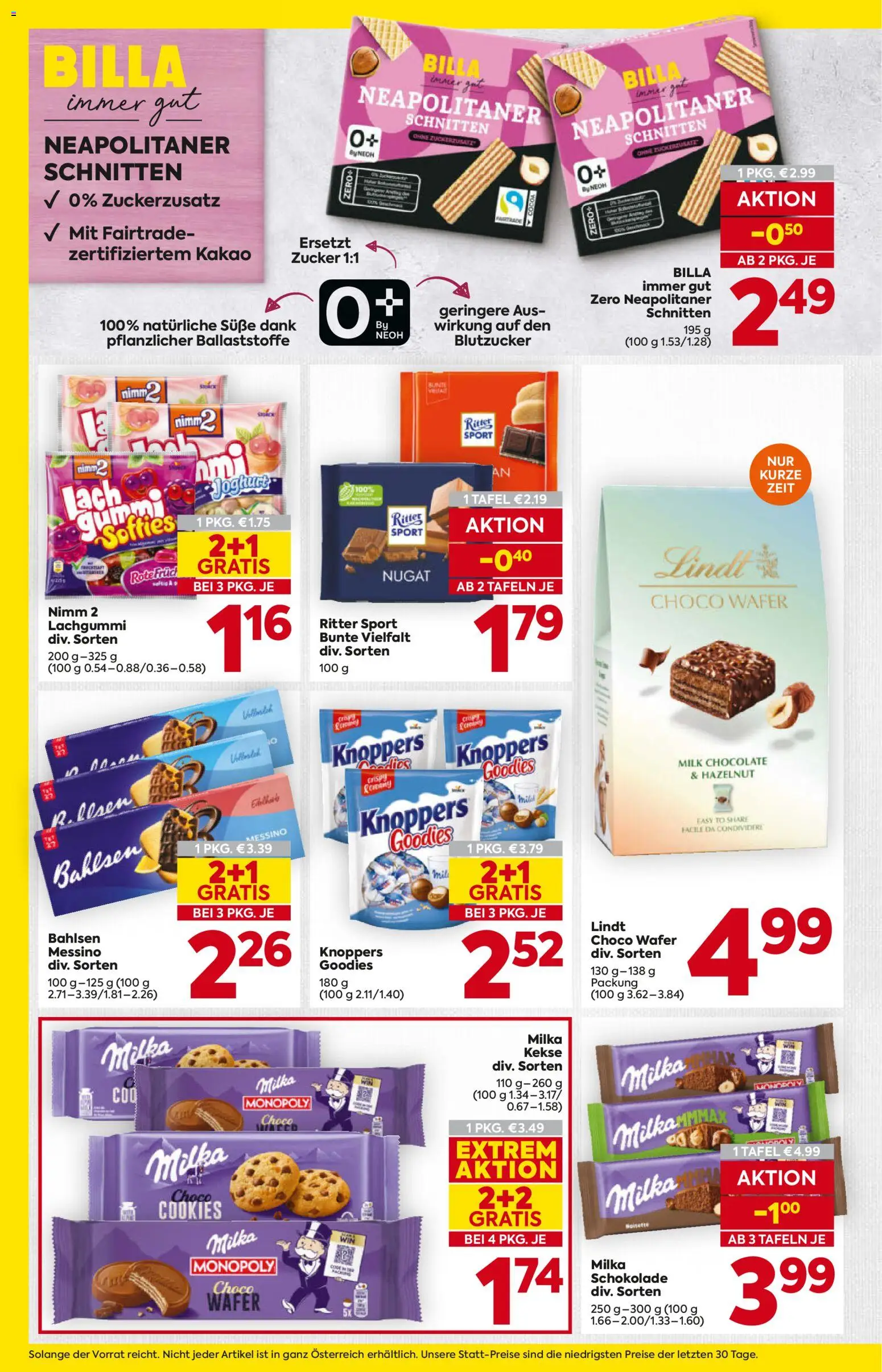 Billa Flugblatt - Tirol gültig ab 16.04.2026 | Seite: 10 | Produkte: Kekse, Zucker, Schokolade