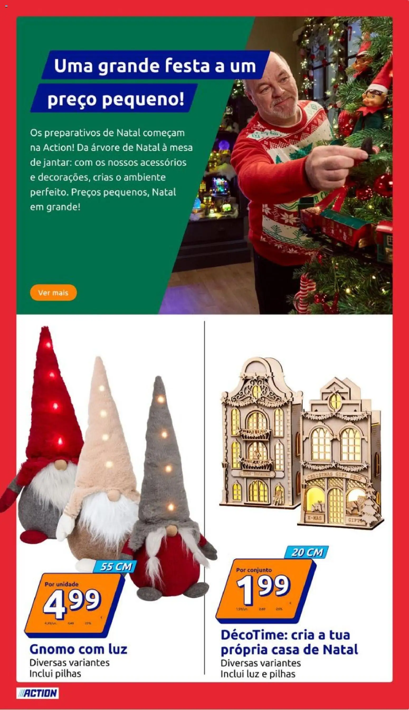 Action - Action PT week 47 2025 │ válido de 19.11.2025 | Página: 21 | Produtos: Árvore de natal, Pilhas, Mesa, Mesa de jantar