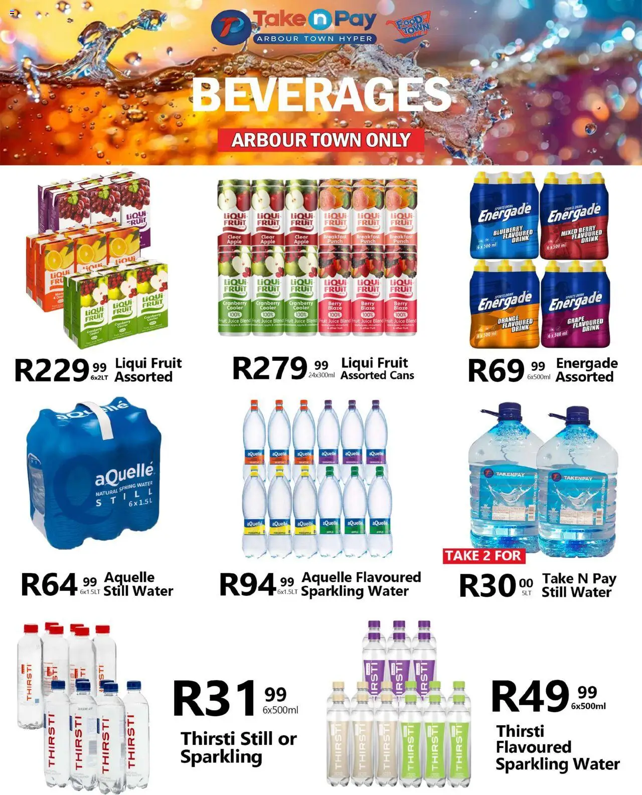 New Take n Pay catalogue – valid from 20.10.2025 | Page: 28 | Products: Cesto para colada, Cooler, Juice, Water