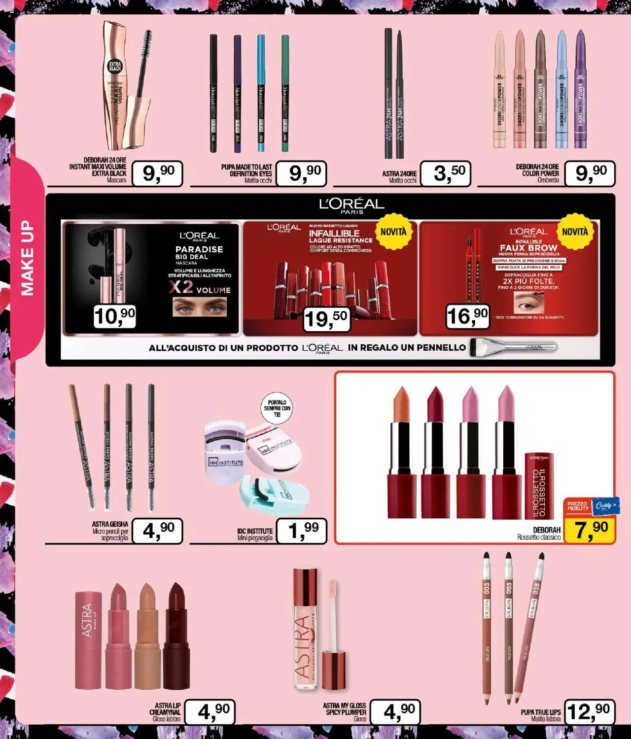 Volantino Caddy's del 02.10.2025 | Pagina: 10 | Prodotti: Mascara, Eyeliner, Rossetto, Pennello