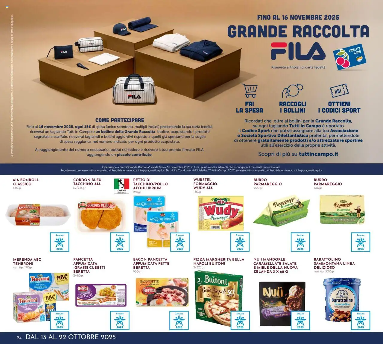 Volantino Pan del 13.10.2025 | Pagina: 24 | Prodotti: Uova, Formaggio, Mandorle, Miele