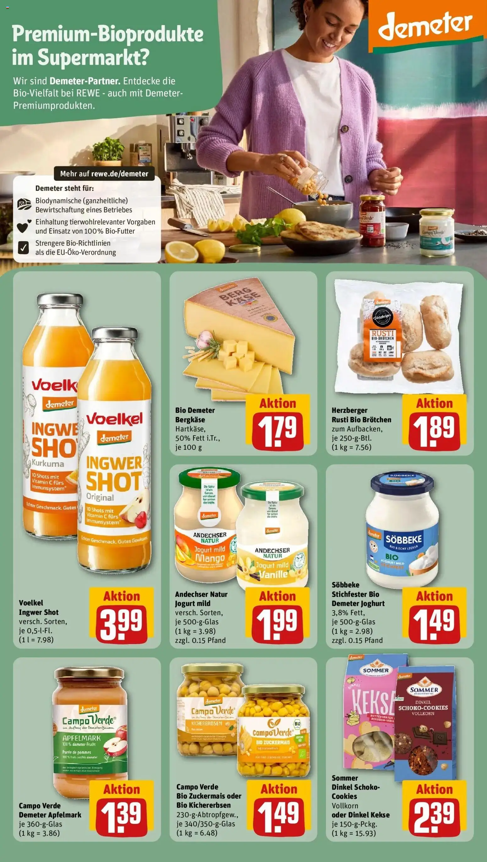 Rewe Prospekt Bad Kreuznach/Bad Münster-Ebernburg	 – gültig ab 09.03.2026 | Seite: 23 | Produkte: Joghurt, Apple, Mango, Kekse