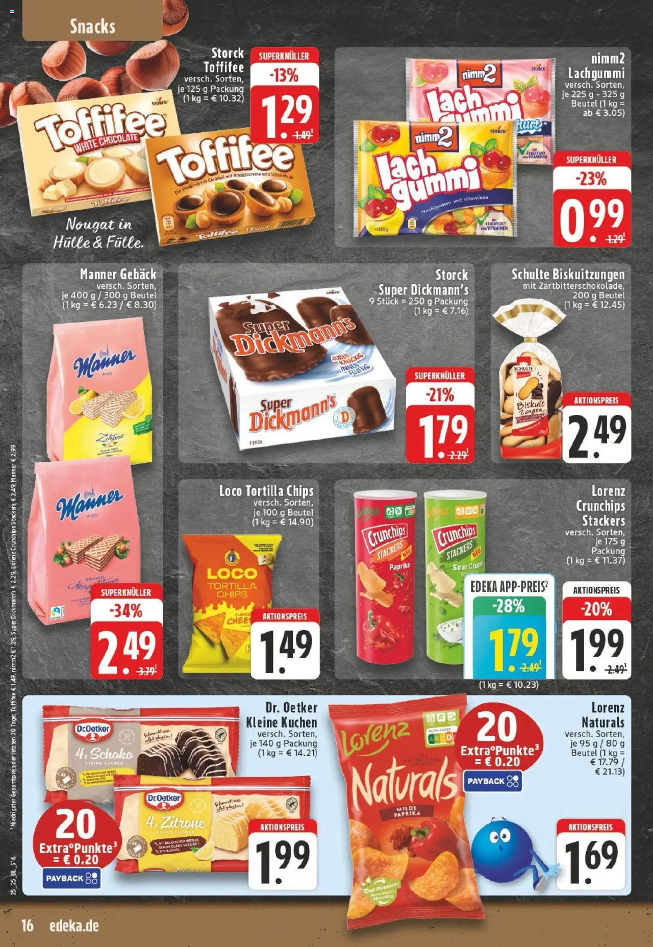 Edeka prospekt Ostbevern	 - gültig ab dem 15.06.2025 | Seite: 16 | Produkte: Schokolade, Paprika, Kuchen, Fruchtsaft