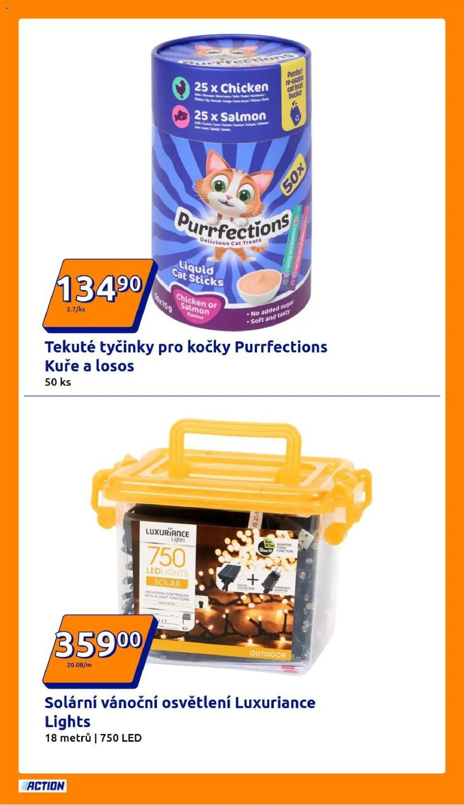 Action leták od 17.12.2025 | Strana: 14 | Produkty: Tyčinky, Losos, Adaptér, Kuře
