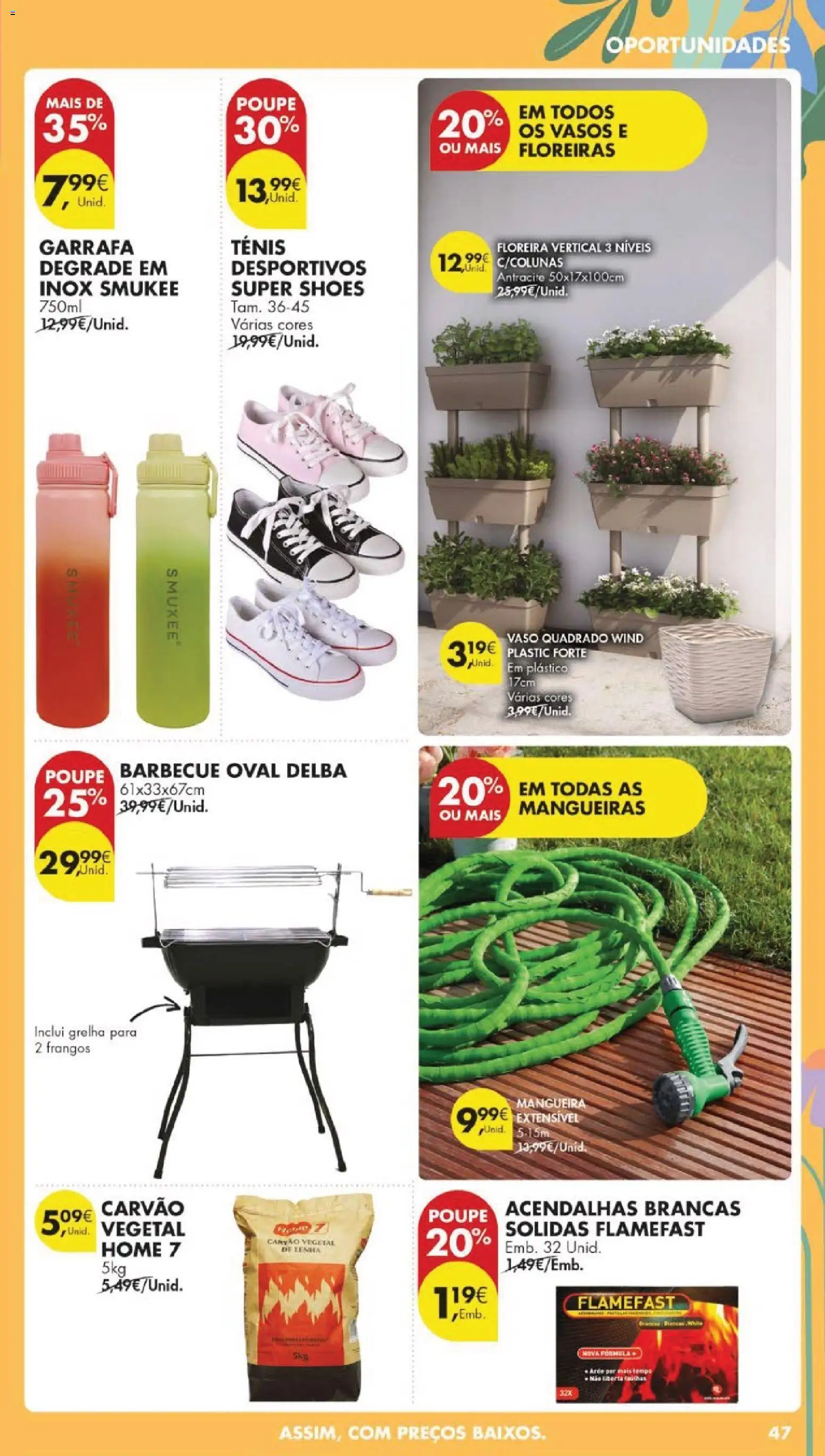 Pingo Doce folheto │ válido de 14.04.2026 | Página: 53 | Produtos: Carvão vegetal, Mangueira, Vaso