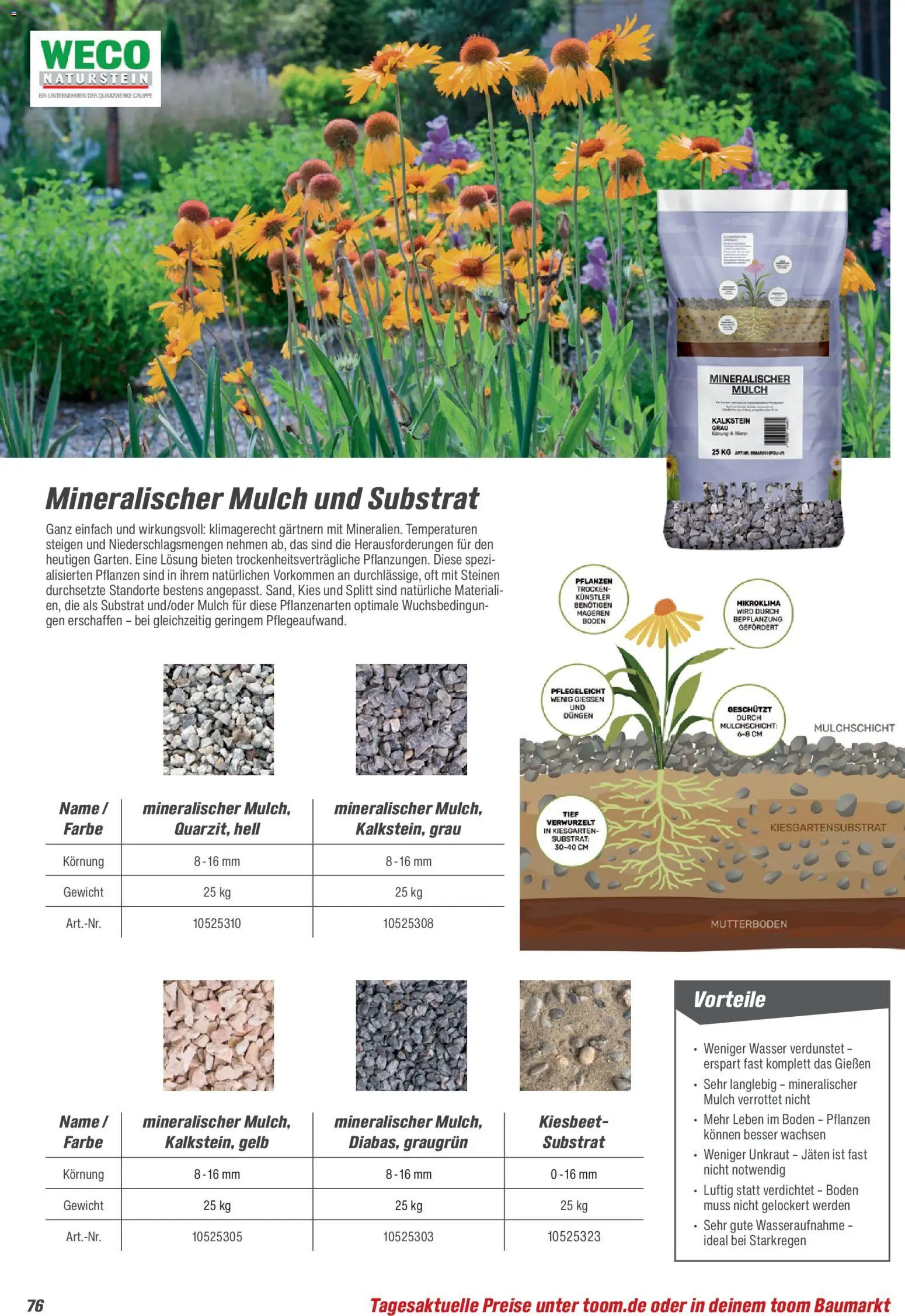 Toom Baumarkt Gartenbaustoffe 2026 – gültig ab 20.02.2026 | Seite: 76 | Produkte: Gewicht, Wasser