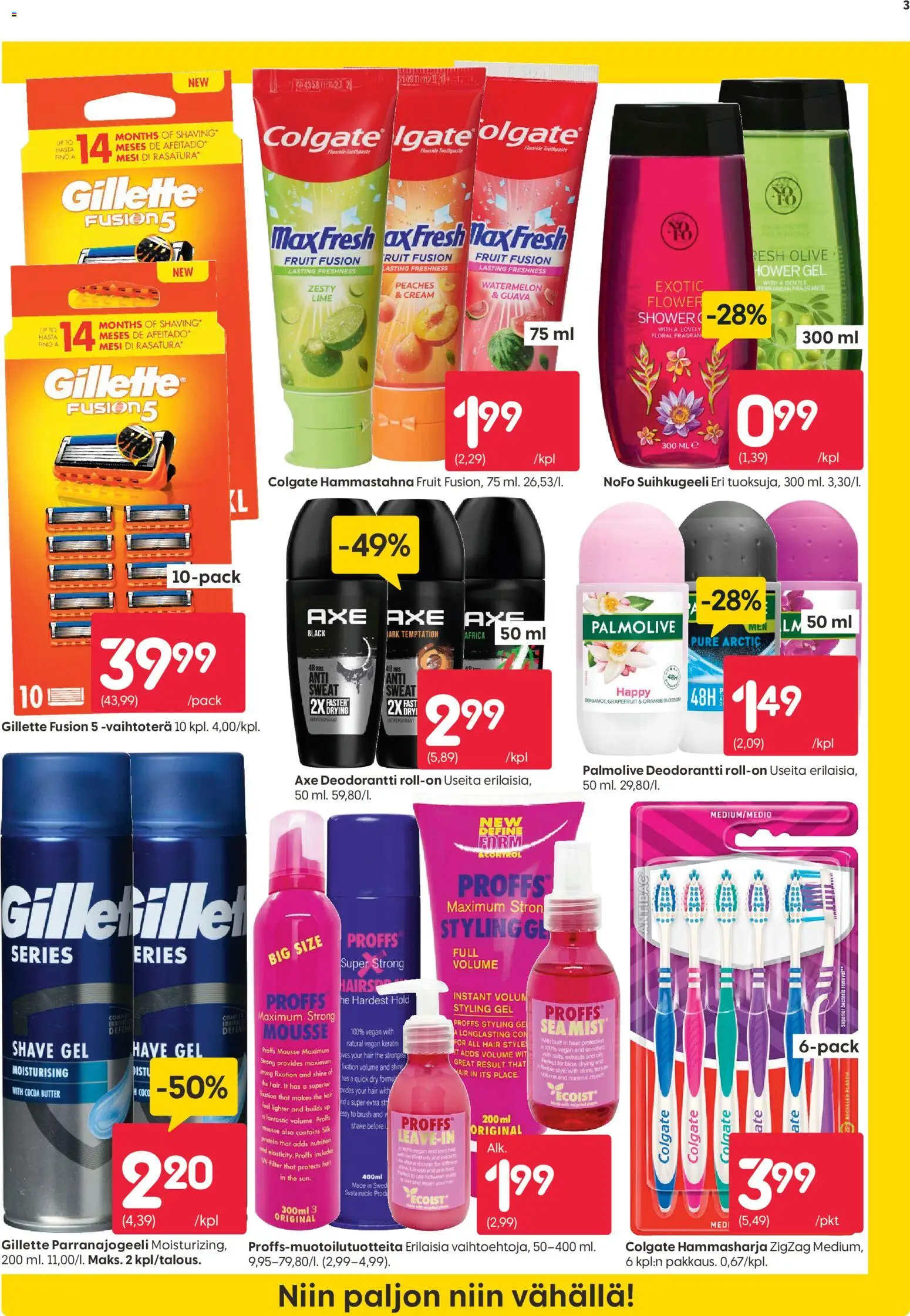 Rusta tarjoukset – voimassa 12.01.2026 alkaen | Sivu: 3 | Tuotteet: Mousse, Deodorantti, Hammastahna, Guava