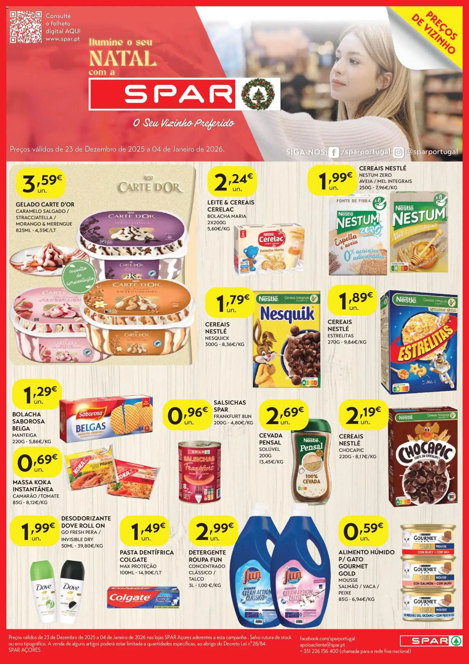 Spar - folheto │ válido de 23.12.2025 | Página: 2 | Produtos: Salmão, Nestlé, Cereais, Massa
