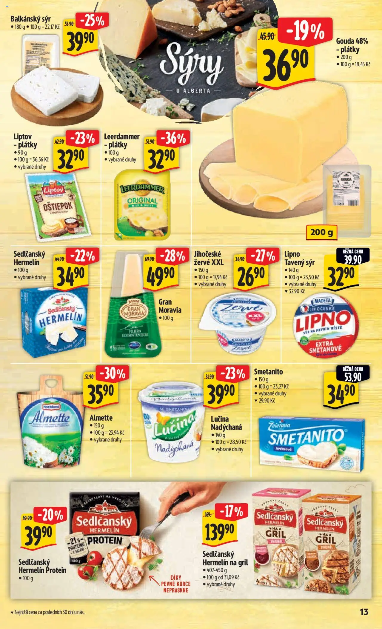 Albert leták - Hypermarket od 13.08.2025 | Strana: 20 | Produkty: Gouda, Sýry, Žervé, Protein