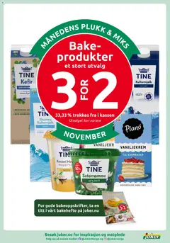Forhåndsvisning av Joker kundeavis gyldig fra 04.11.2025 | Side: 6 | Produkter: Kefir, Kake, Кукурудза, Necessär