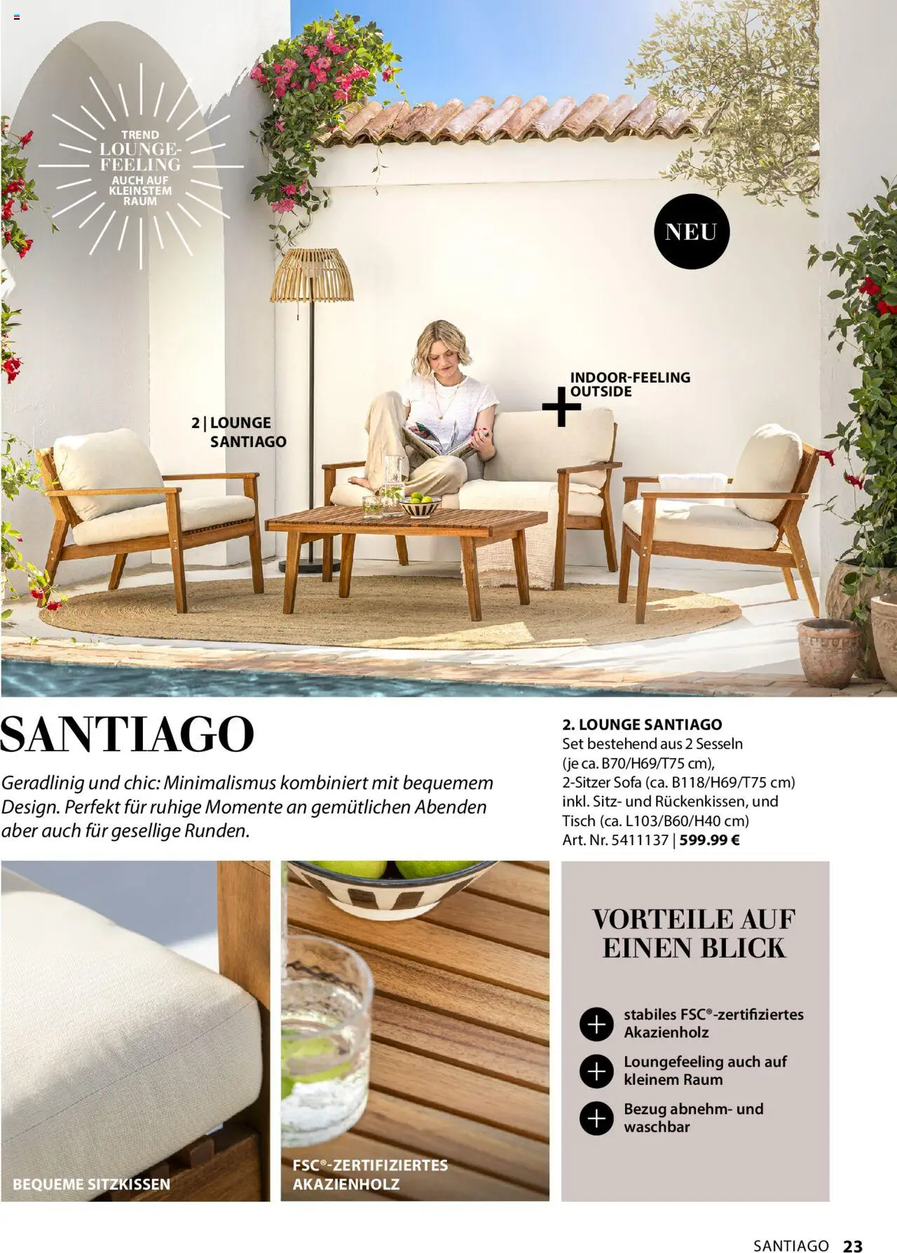 Dehner Gartenmöbel Trends 2025 gültig ab 20.01.2025 | Seite: 23 | Produkte: Sofa, Tisch