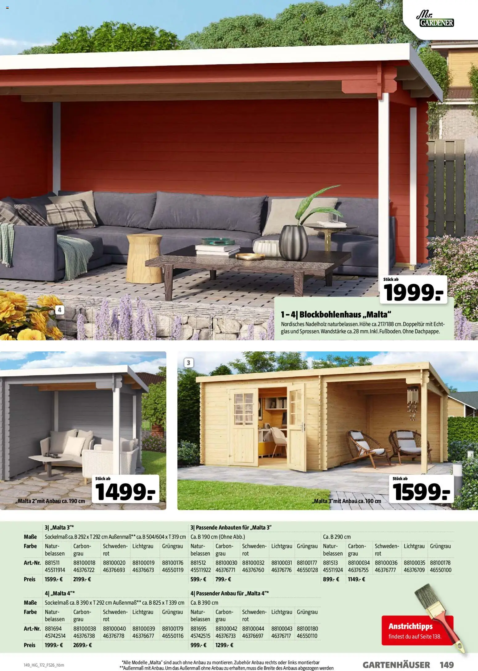 Hagebau Gartengestaltungsortiment – gültig ab 02.03.2026 | Seite: 149