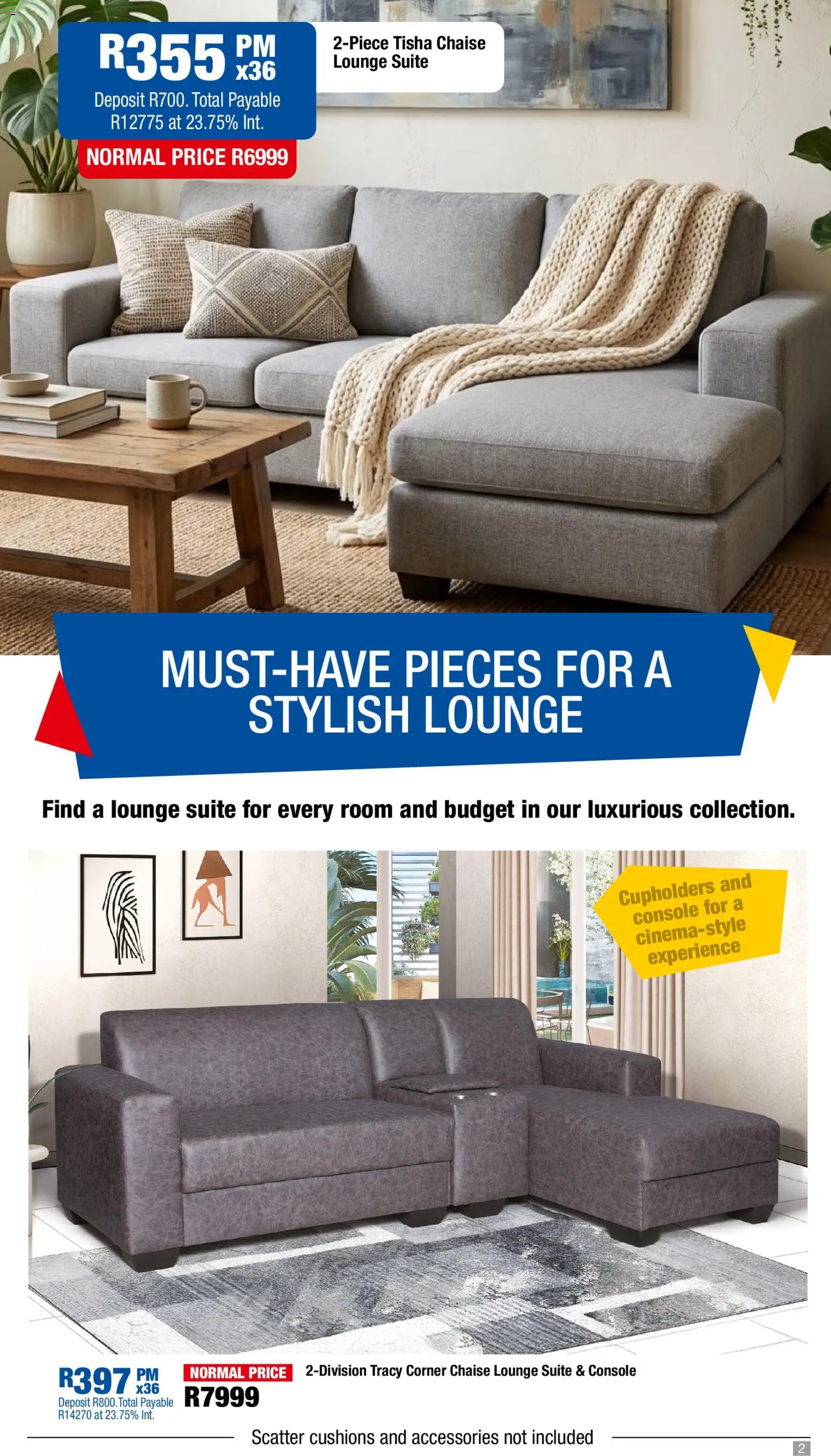 New OK Furniture catalogue – valid from 23.03.2026 | Page: 2 | Products: Lounge suite, Chaise