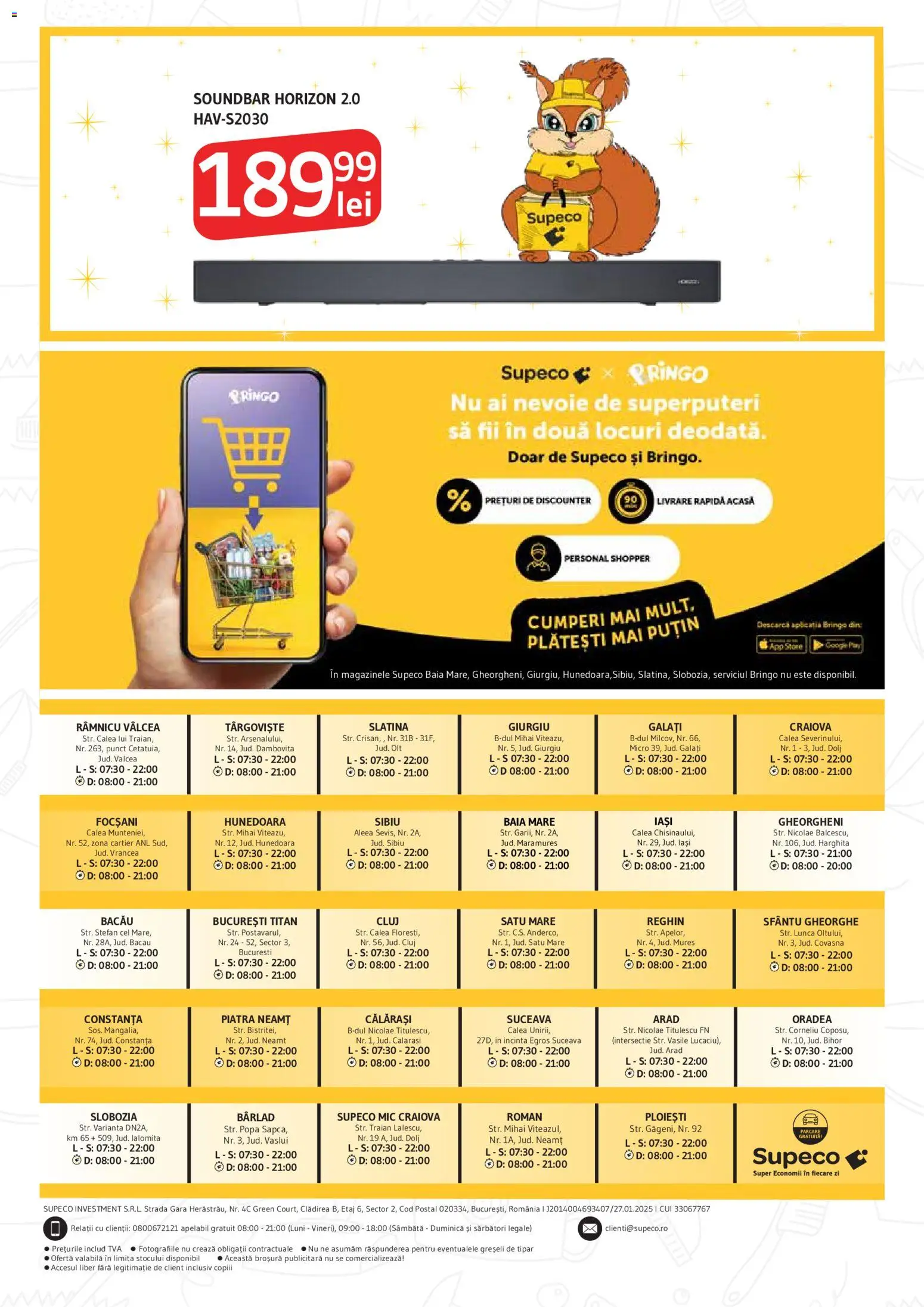 Noul catalog Supeco – valabil de la 22.01.2026 | Pagină: 16 | Produse: Soundbar