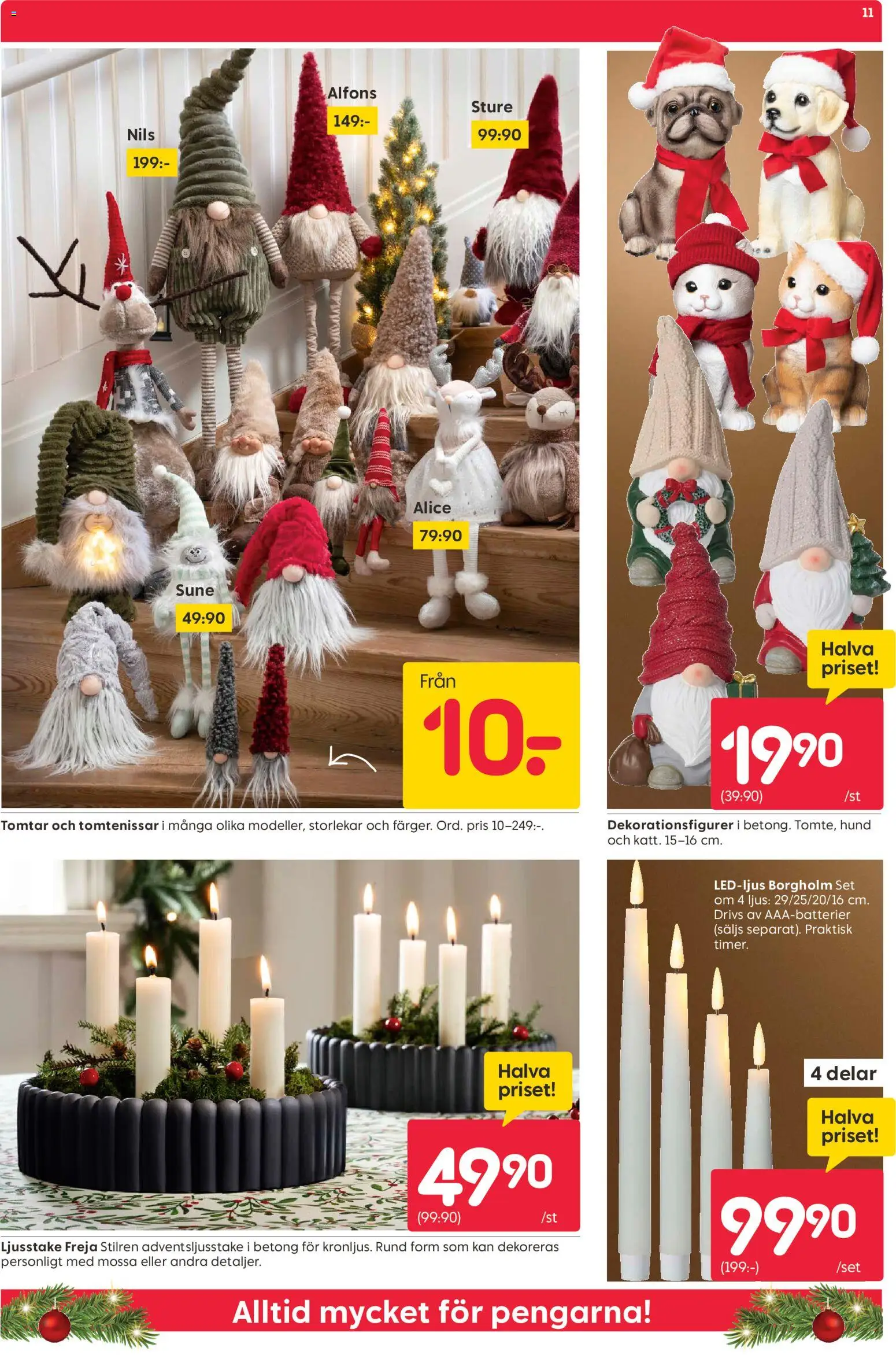Rusta reklamblad aktuell från 24.11.2025 | Sida: 11 | Produkter: Set, Mössa, Ljus