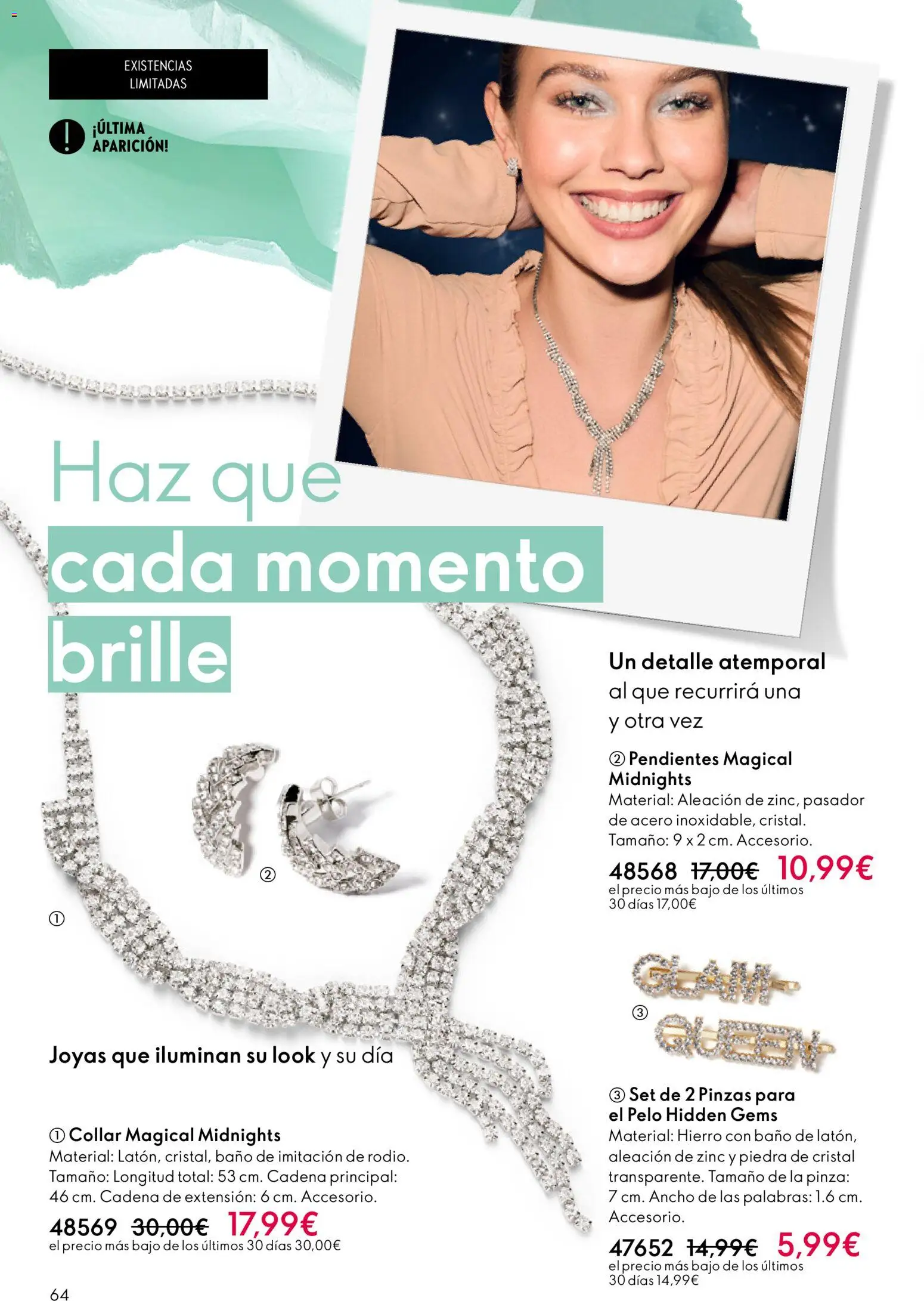 Oriflame - Catálogo Campaña 3 │ válido desde el 18.02.2026 | Página: 64 | Productos: Pendientes, Baño