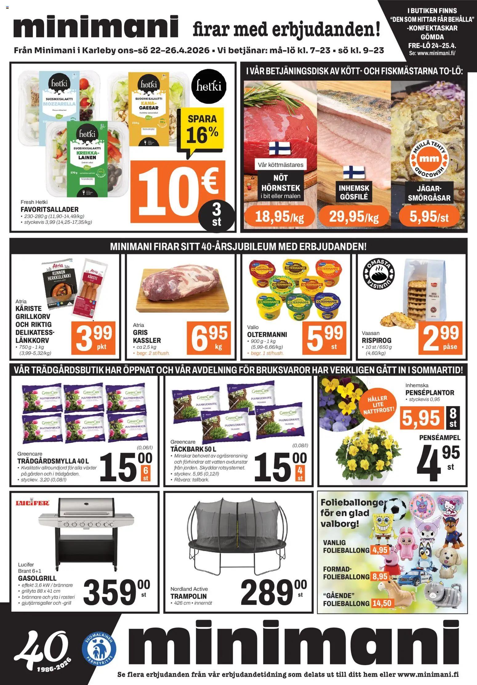 Minimani Tarjoukset - Kokkola – voimassa 22.04.2026 alkaen | Sivu: 2 | Tuotteet: Mozzarella, Kana