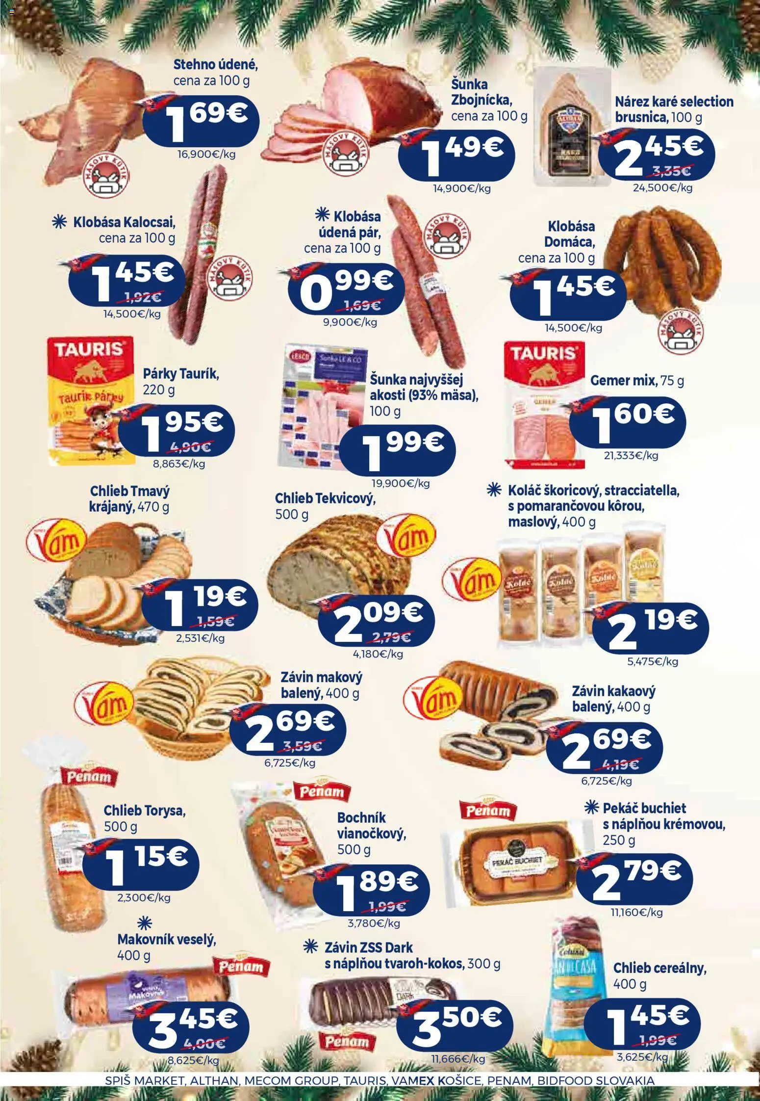 Nové Milk Agro akcie – leták je platný od 17.12.2025 | Strana: 6 | Produkty: Chlieb, Klobása, Závin, Párky