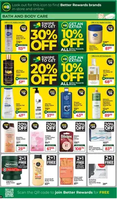 Dis-Chem specials catalogue – valid from 18.11.2025 | Page: 8 | Products: Bath, Body cream, Lotion, Lip balm
