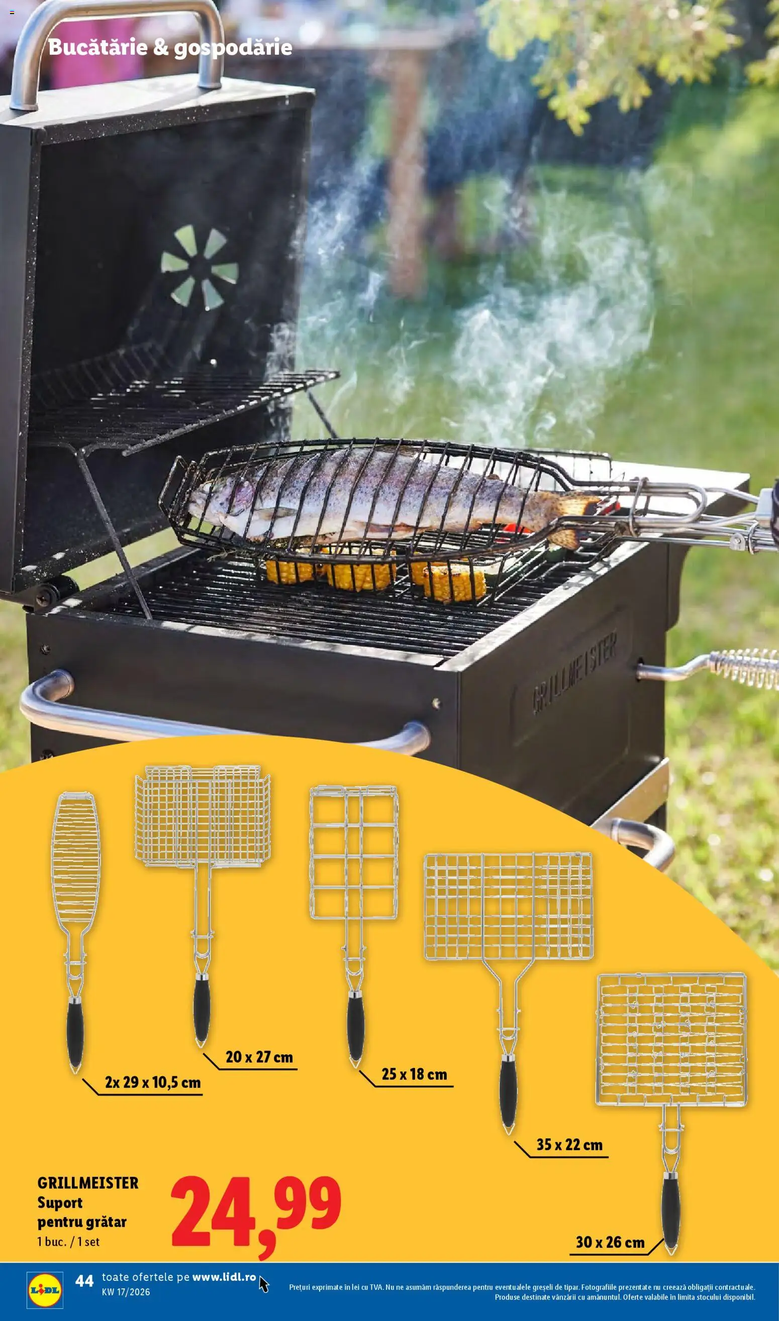 Noul catalog Lidl – valabil de la 20.04.2026 | Pagină: 44 | Produse: Grătar, Bucătărie