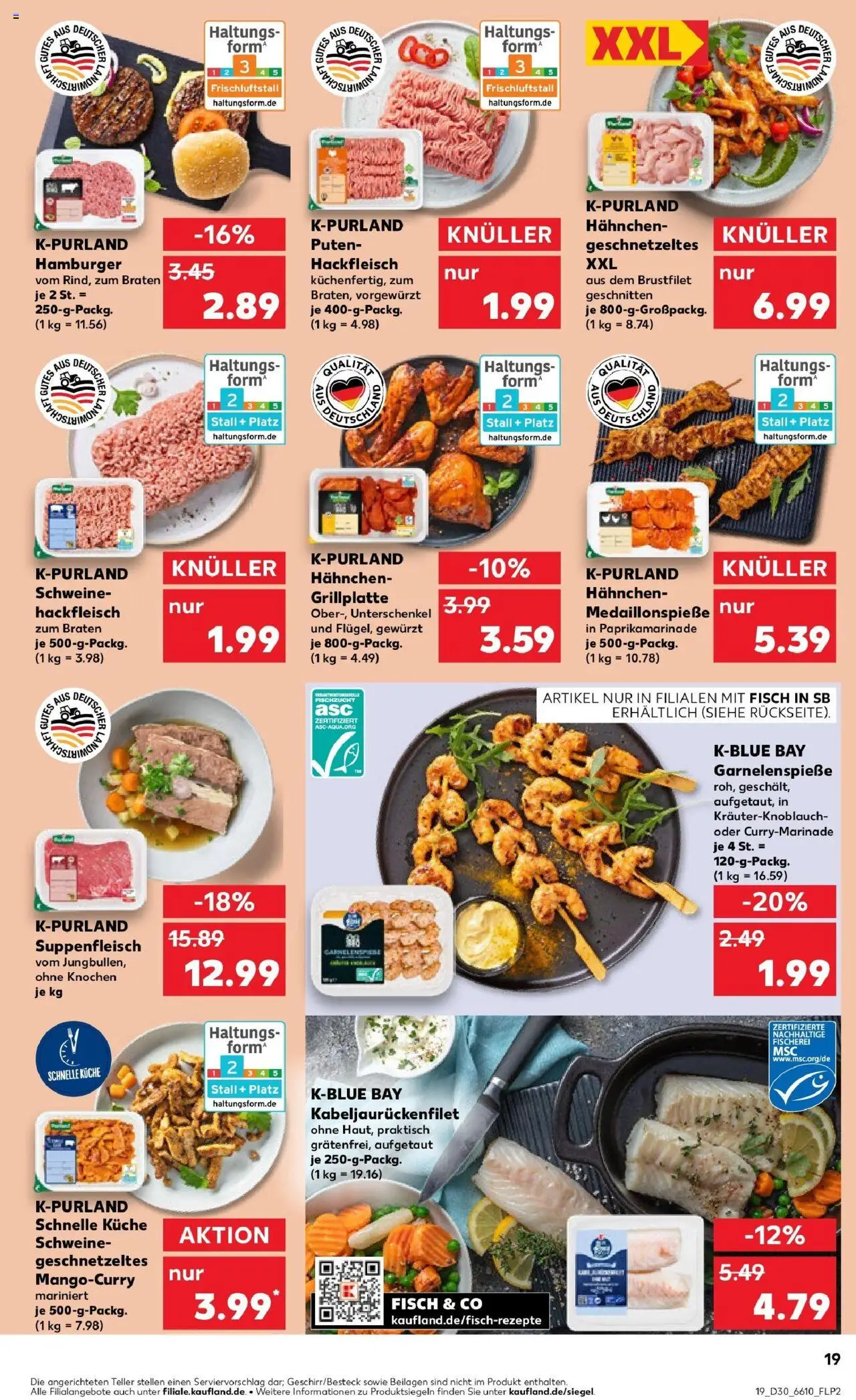 Kaufland prospekt Bitburg	 - gültig ab dem 24.07.2025 | Seite: 19 | Produkte: Grill, Hahnchen, Burger, Hackfleisch
