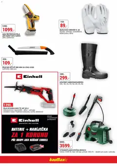 Náhled letáku BAUMAX leták - Zahrada od 16.04.2026 | Strana: 12 | Produkty: Zahrada, Myčka, Baterie, Pila