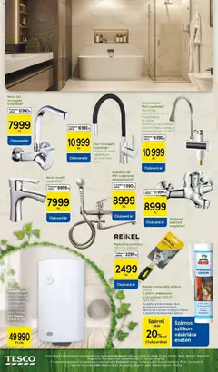 Tesco aktuális katalógus - amely érvényes a következő dátumtól: 08.04.2026 | Oldal: 18 | Termékek: Csaptelep, Mosdó