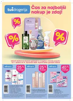 Tuš drogerija katalog akcije – veljaven od 01.10.2025