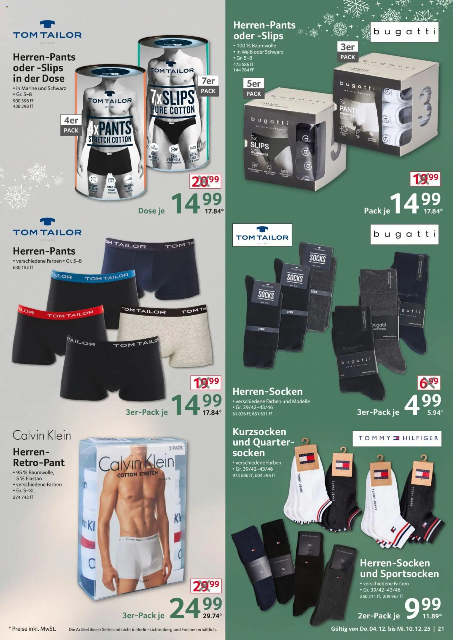 Selgros  Non Food – gültig ab 04.12.2025 | Seite: 21 | Produkte: Socken, Jeans